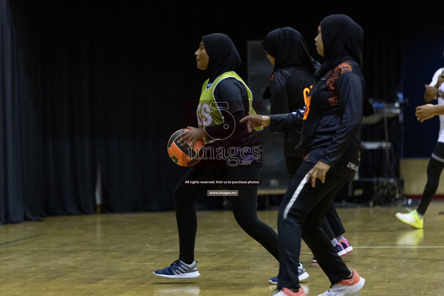 Club Matrix vs Youth United Sports Club in the Milo National Netball Tournament 2022 on 19 July 2022, held in Social Center, Male', Maldives. Photographer: Shuu / Images.mv