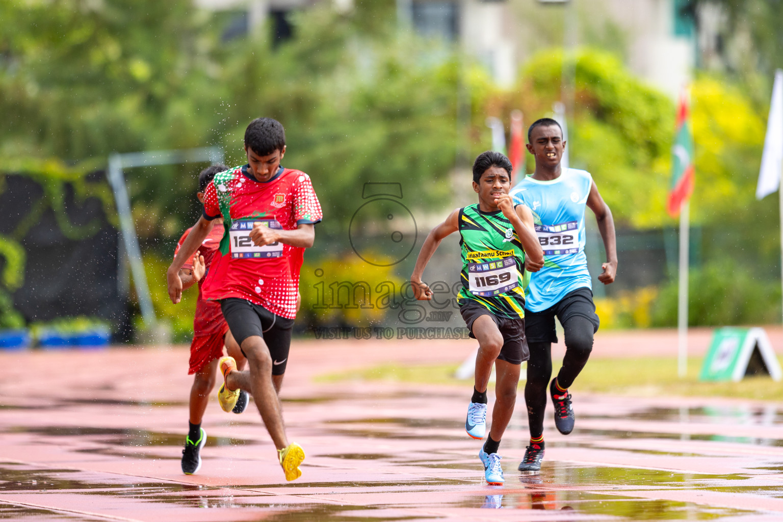 Day 1 of MWSC Interschool Athletics Championships 2024 held in Hulhumale Running Track, Hulhumale, Maldives on Saturday, 9th November 2024. 
Photos by: Ismail Thoriq / images.mv