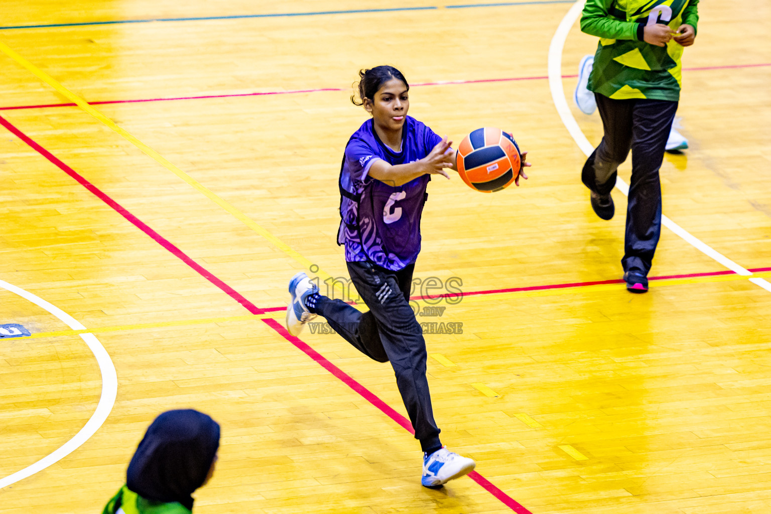 Day 7 of 25th Inter-School Netball Tournament was held in Social Center at Male', Maldives on Saturday, 17th August 2024. Photos: Nausham Waheed / images.mv