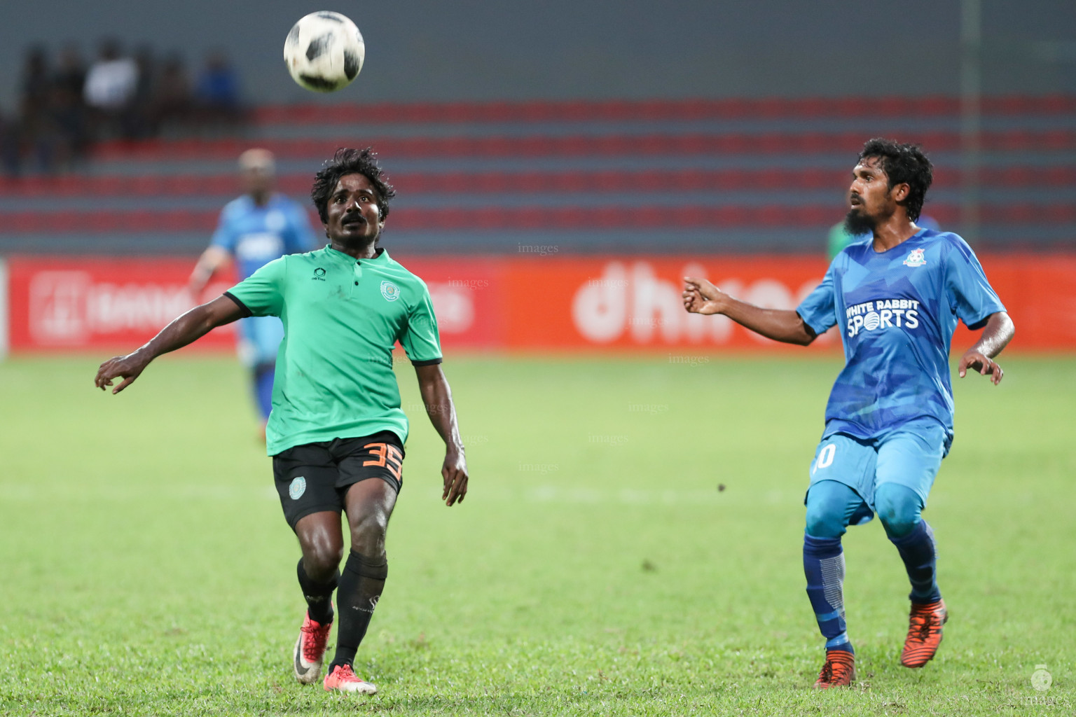 Nilandhoo vs Fehendhoo in Dhiraagu Dhivehi Premier League 2018 in Male, Maldives, Saturday, October 6, 2018. (Images.mv Photo/Suadh Abdul Sattar)
