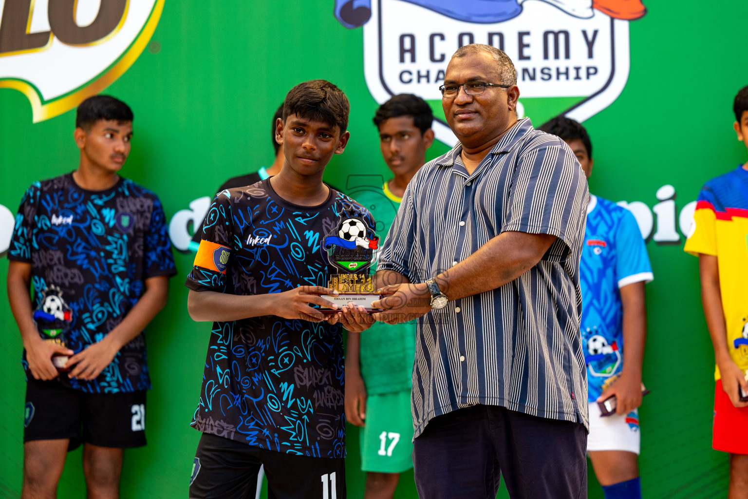 Day 4 of MILO Academy Championship 2024 (U-14) was held in Henveyru Stadium, Male', Maldives on Sunday, 3rd November 2024. Photos: Ismail Thoriq / Images.mv