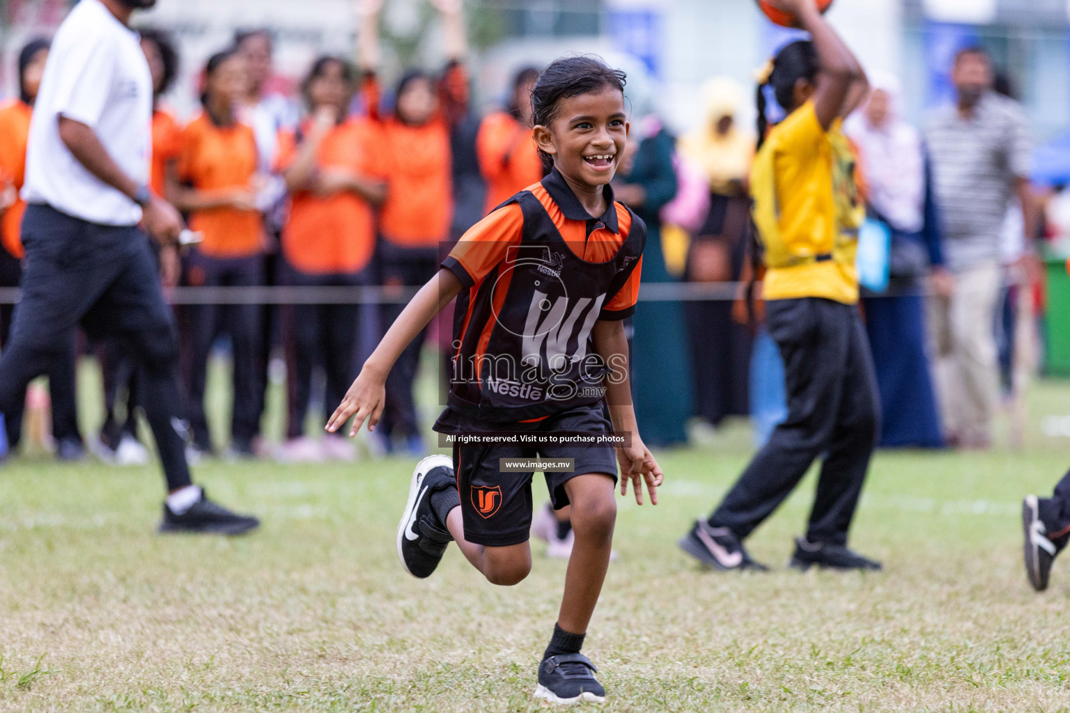 Day 2 of Nestle' Kids Netball Fiesta 2023 held in Henveyru Stadium, Male', Maldives on Thursday, 1st December 2023. Photos by Nausham Waheed / Images.mv