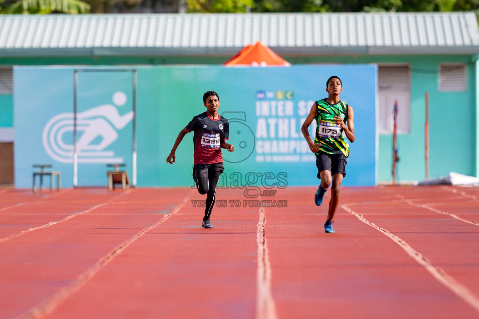 Day 3 of MWSC Interschool Athletics Championships 2024 held in Hulhumale Running Track, Hulhumale, Maldives on Monday, 11th November 2024. 
Photos by: Hassan Simah / Images.mv