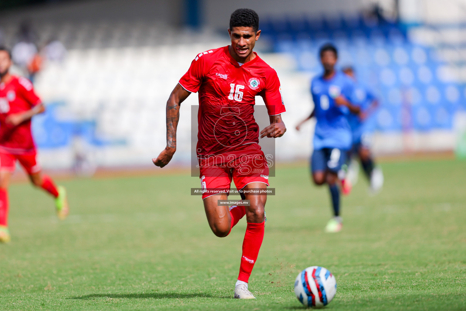 Lebanon vs Maldives in SAFF Championship 2023 held in Sree Kanteerava Stadium, Bengaluru, India, on Tuesday, 28th June 2023. Photos: Nausham Waheed, Hassan Simah / images.mv