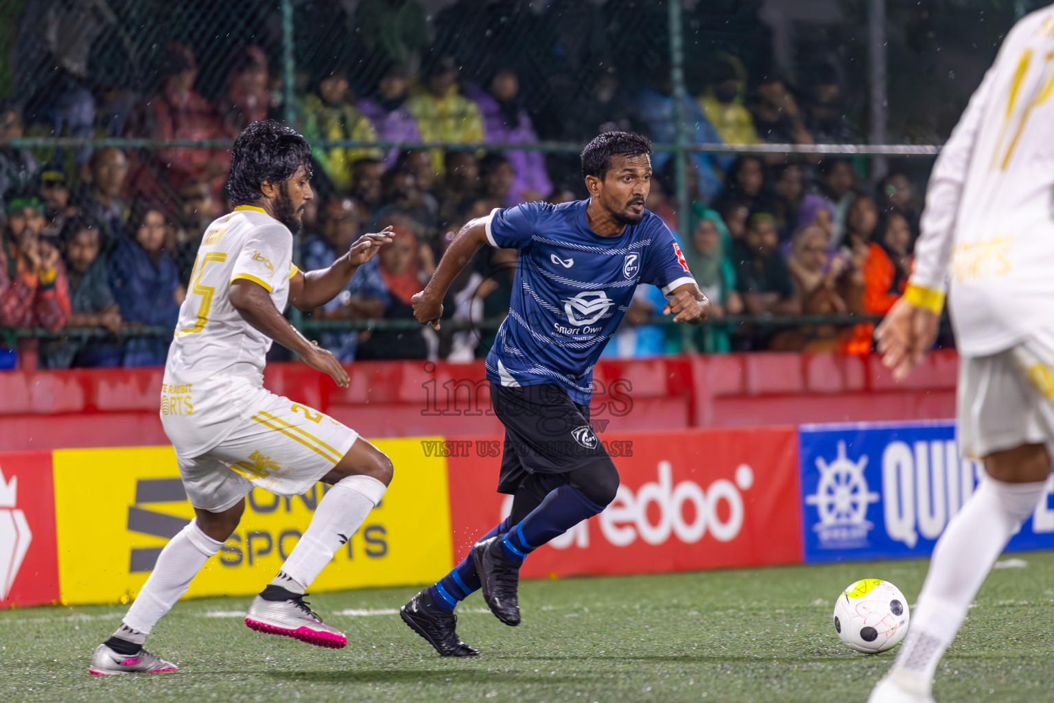 K Gaafaru vs Dhandimgu in Round of 16 on Day 40 of Golden Futsal Challenge 2024 which was held on Tuesday, 27th February 2024, in Hulhumale', Maldives Photos: Ismail Thoriq / images.mv