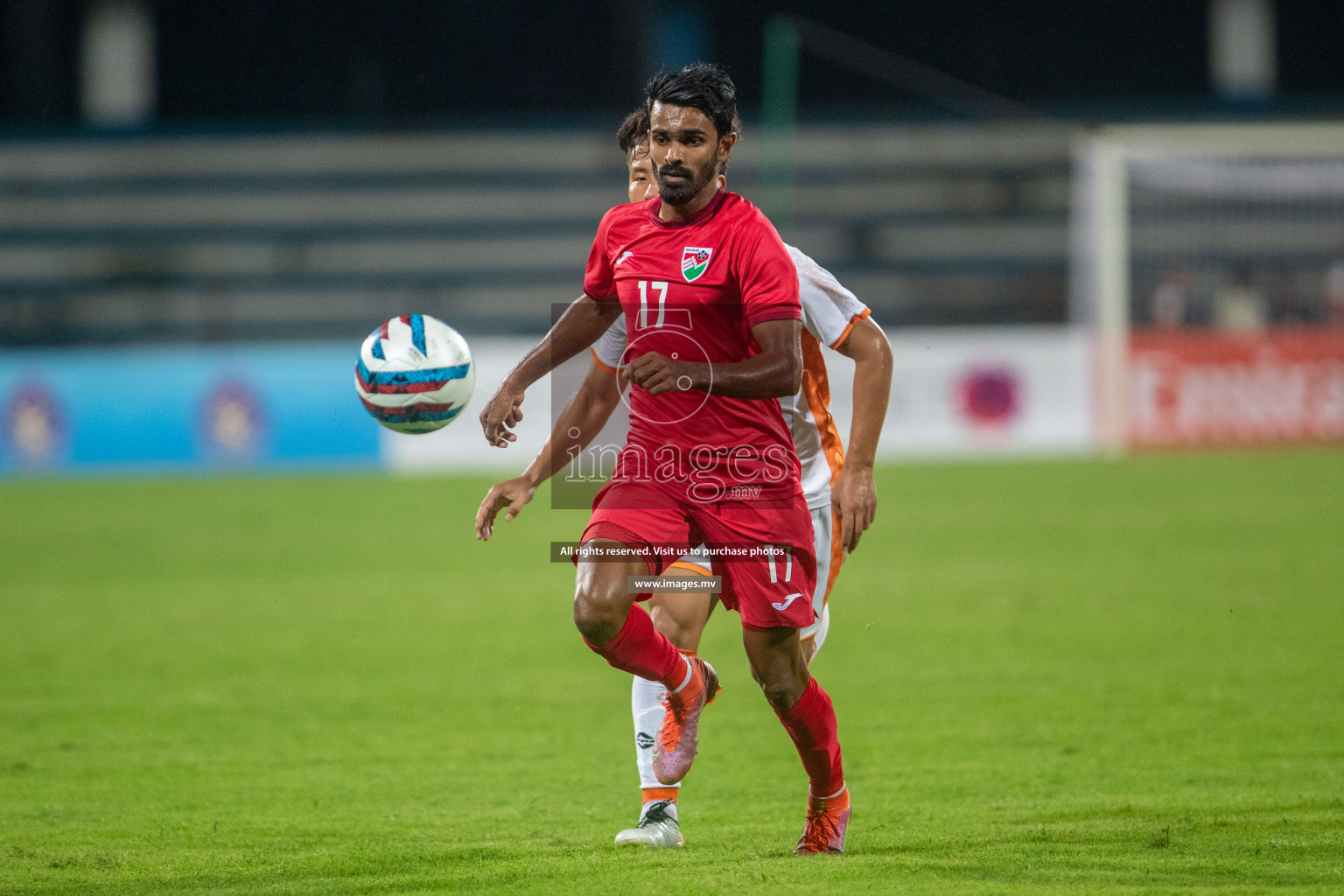 Maldives vs Bhutan in SAFF Championship 2023 held in Sree Kanteerava Stadium, Bengaluru, India, on Wednesday, 22nd June 2023. Photos: Nausham Waheed / images.mv