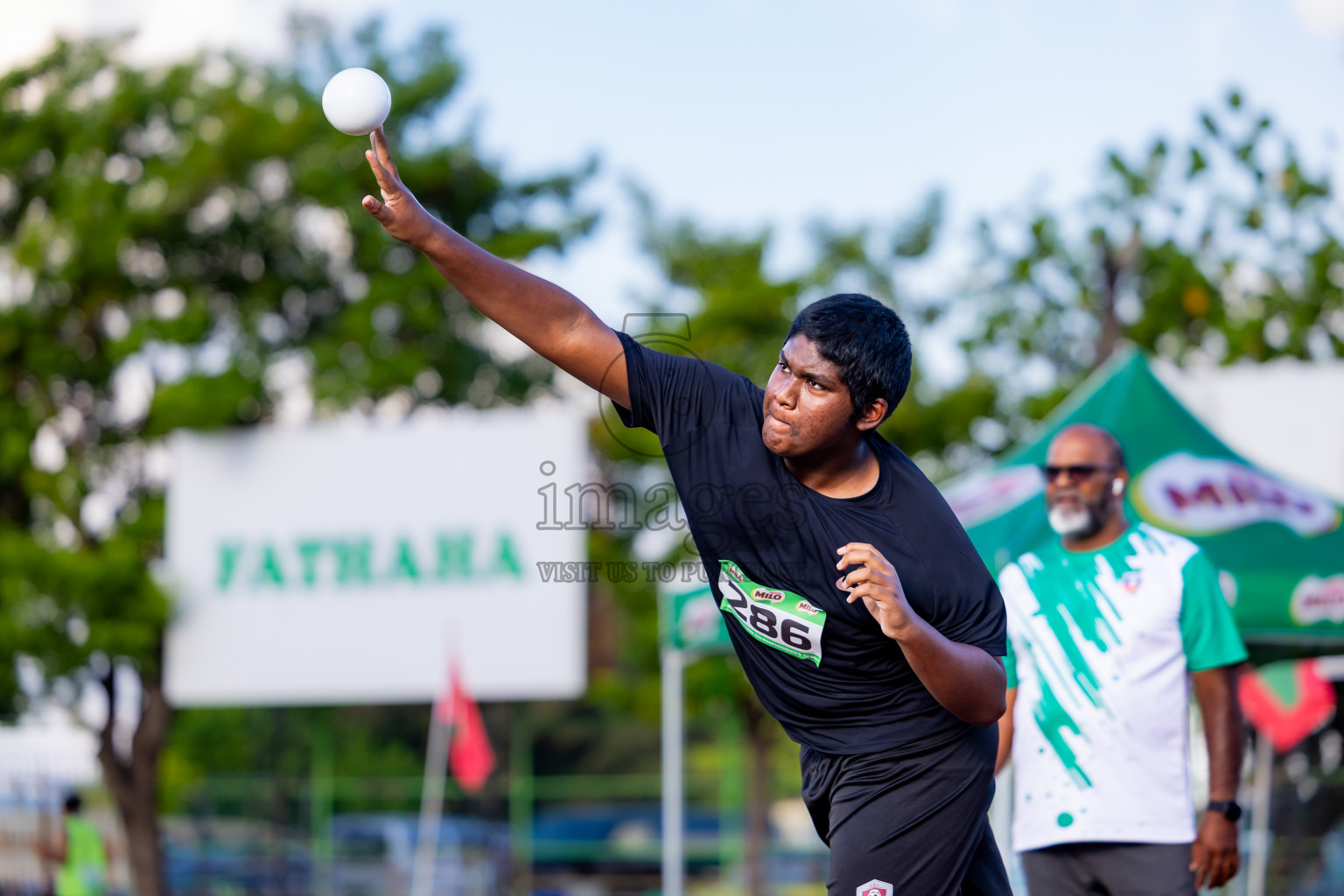Day 2 of 12th Milo Association Championships was held in Ekuveni Track at Male', Maldives on Friday, 25th April 2025. Photos: Nausham Waheed / images.mv