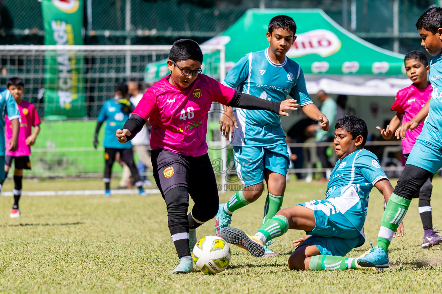 Day 2 of MILO Academy Championship 2025 (U-12) was held at Henveiru Stadium in Male', Maldives on Friday, 2nd May 2025. Photos: Nausham Waheed  / images.mv