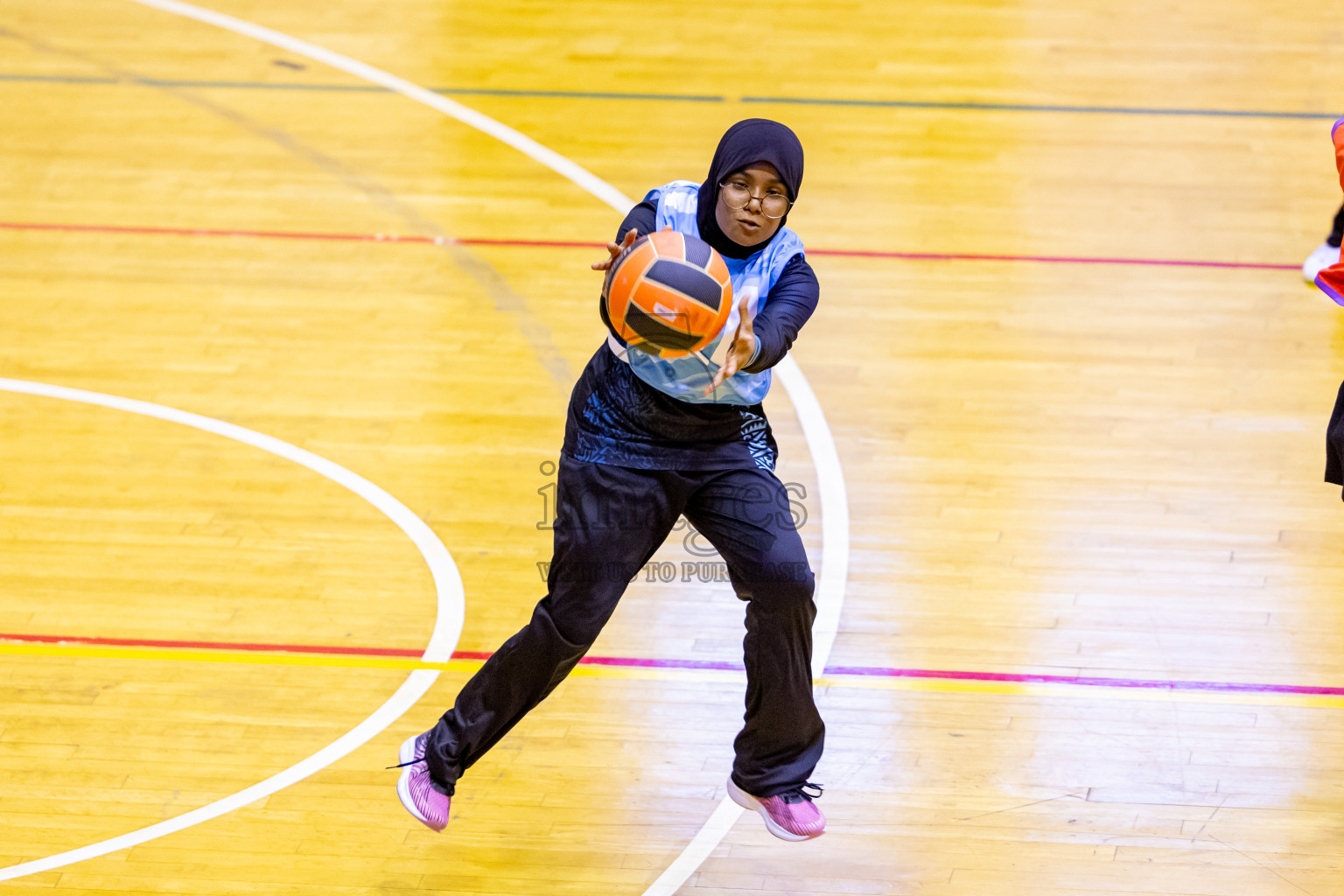 Day 14 of 25th Inter-School Netball Tournament was held in Social Center at Male', Maldives on Sunday, 25th August 2024. Photos: Nausham Waheed / images.mv