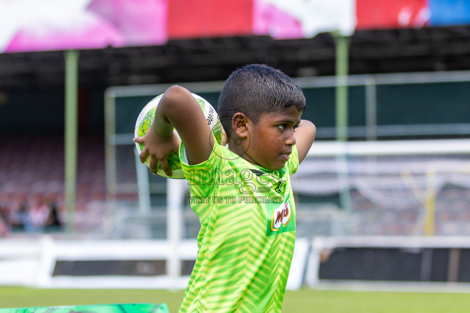 Day 2 of MILO Kids Football Fiesta was held at National Stadium in Male', Maldives on Saturday, 24th February 2024.