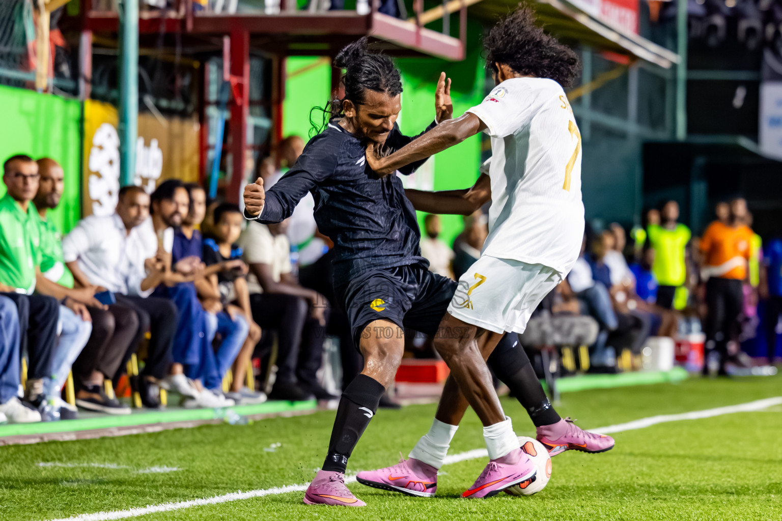 Arena vs Hawks in the Final of Milo Sector League 2025 was held in Rehendhi Futsal Ground, Hulhumale', Maldives on Tuesday, 18th November 2025. Photos: Nausham Waheed  / images.mv