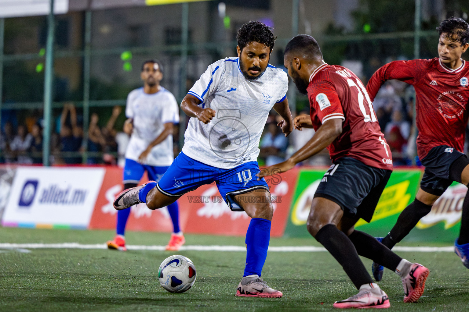 TEAM MMA vs CLUB 220 in the Semi-finals of Club Maldives Classic 2024 held in Rehendi Futsal Ground, Hulhumale', Maldives on Tuesday, 19th September 2024. 
Photos: Nausham Waheed / images.mv