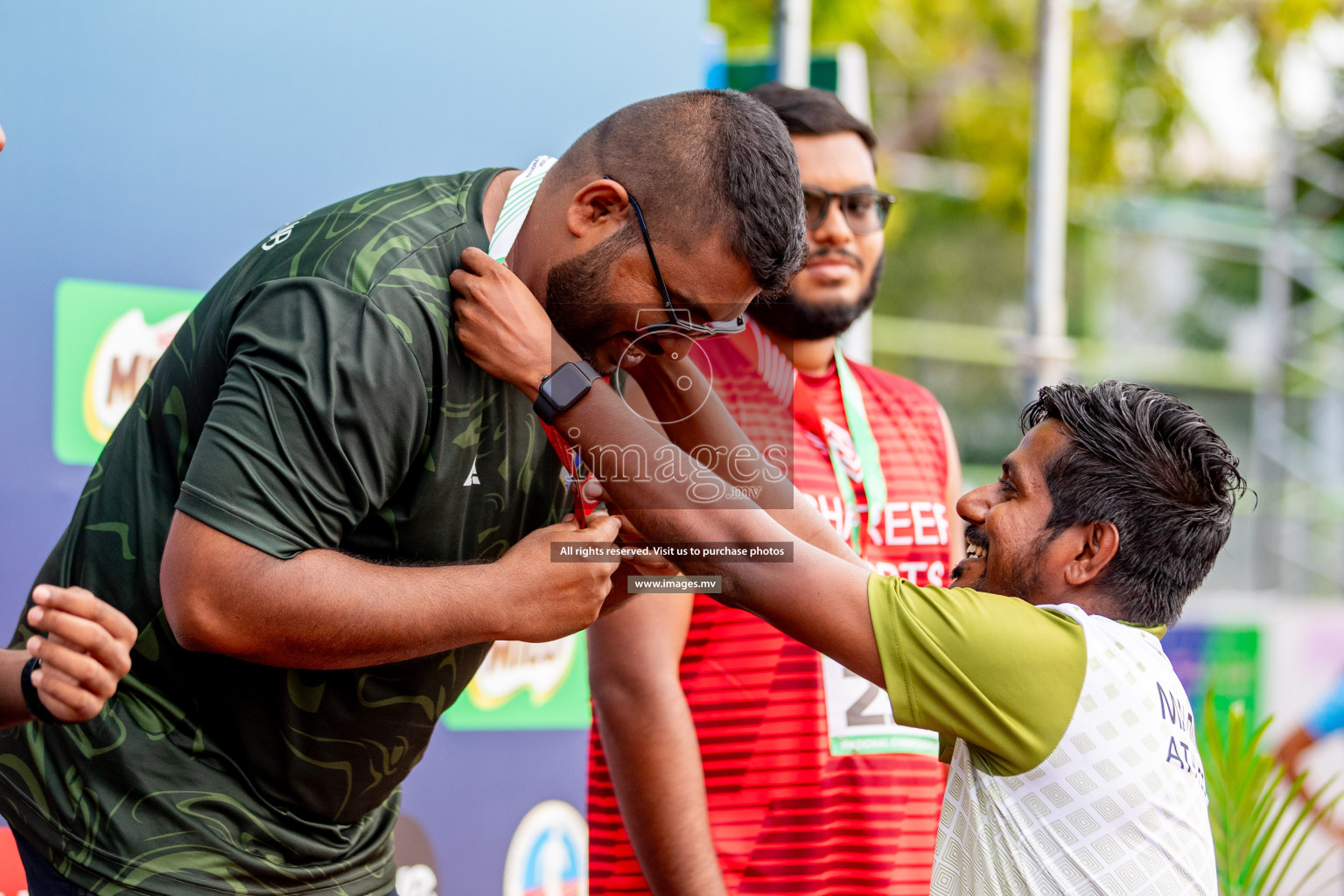 Day 2 of National Athletics Championship 2023 was held in Ekuveni Track at Male', Maldives on Friday, 24th November 2023. Photos: Hassan Simah / images.mv