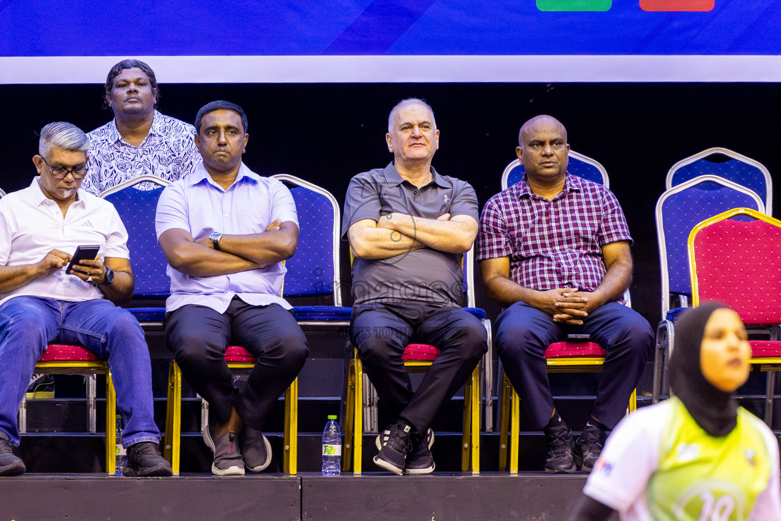 Club WAMCO vs Police Club in Semi Finals of Women's Division of VAM Cup 2025 held in Male', Maldives on Tuesday, 15th April 2025 at Social Center Indoor Hall Photos By: Nausham Waheed / images.mv
