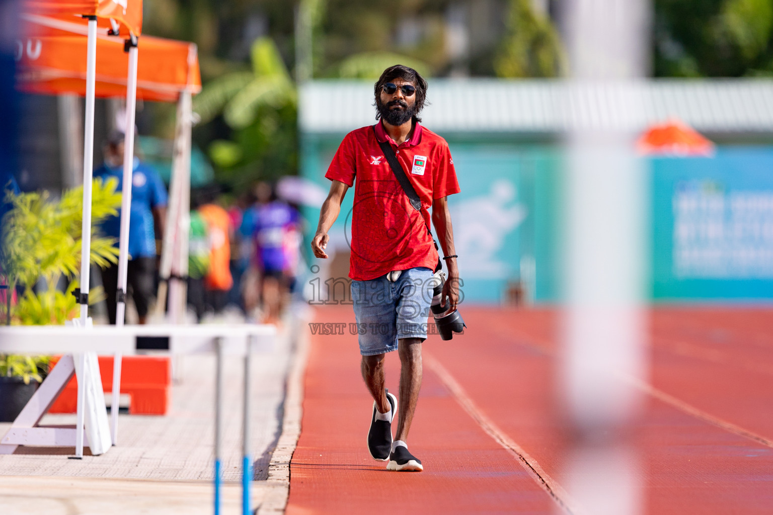 Day 3 of MWSC Interschool Athletics Championships 2024 held in Hulhumale Running Track, Hulhumale, Maldives on Monday, 11th November 2024. 
Photos by: Hassan Simah / Images.mv