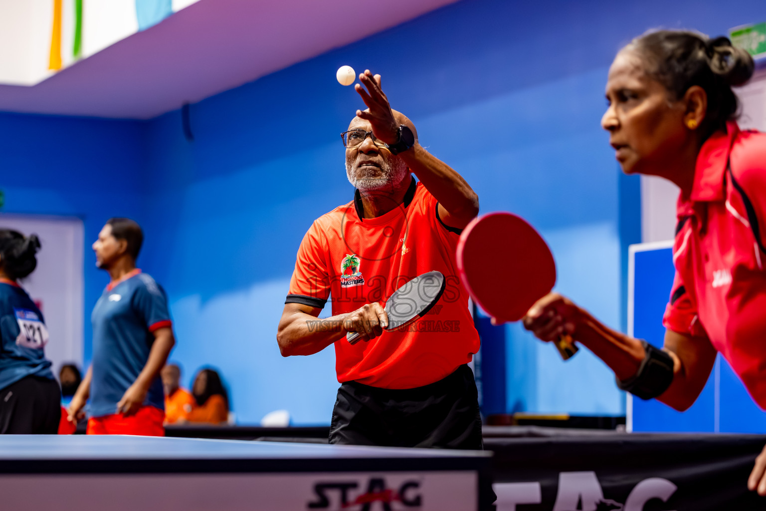 Day 2 of 1st Thoddoo Masters Table Tennis Tournament was held on Friday, 22nd August 2025 in AA Thoddoo, Maldives. Photos: Nausham Waheed / images.mv