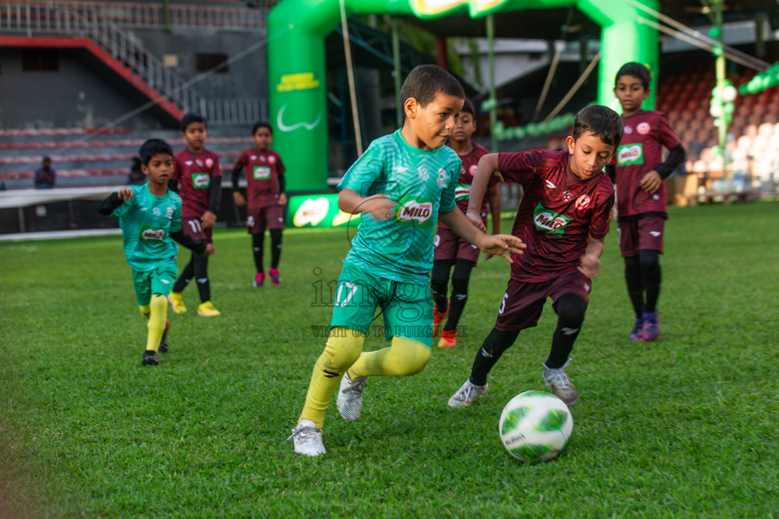 Day 2 of MILO Kids Football Fiesta was held at National Stadium in Male', Maldives on Saturday, 24th February 2024.