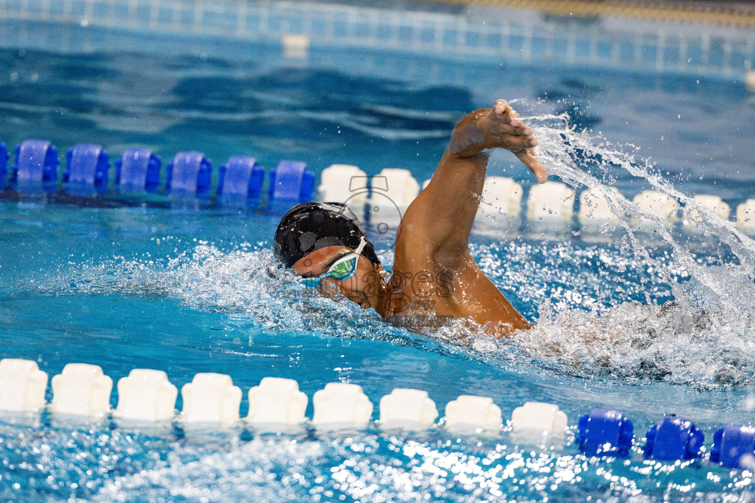 Day 5 of National Swimming Competition 2024 held in Hulhumale', Maldives on Tuesday, 17th December 2024. Photos: Hassan Simah / images.mv