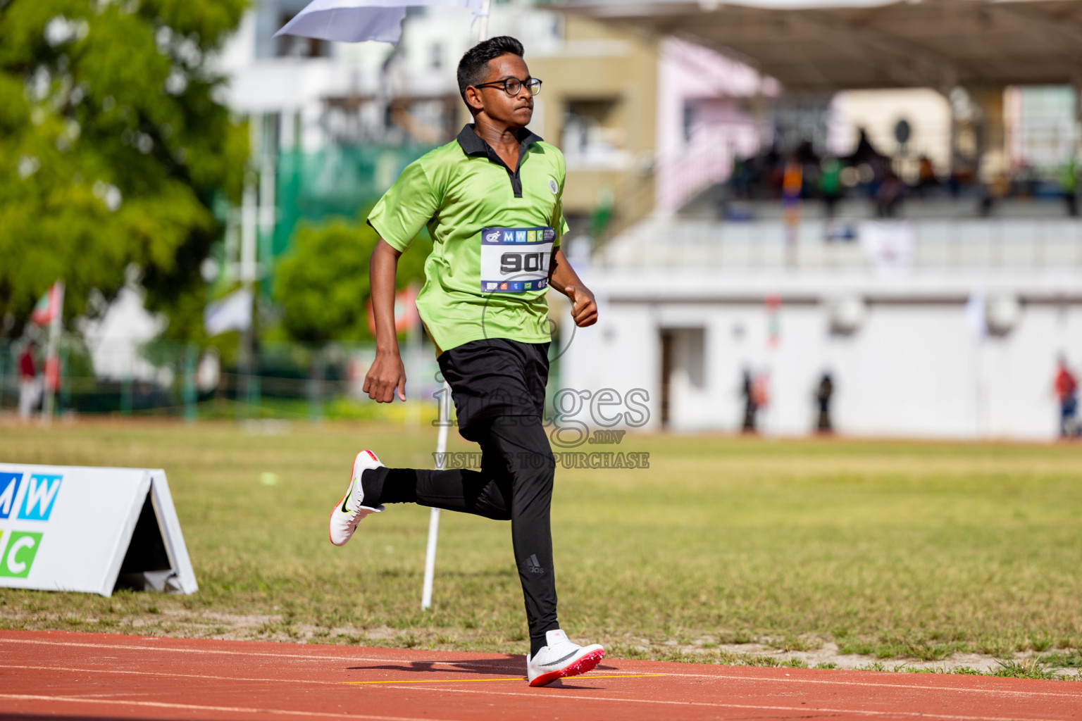 Day 2 of MWSC Interschool Athletics Championships 2024 held in Hulhumale Running Track, Hulhumale, Maldives on Sunday, 10th November 2024. 
Photos by: Hassan Simah / Images.mv