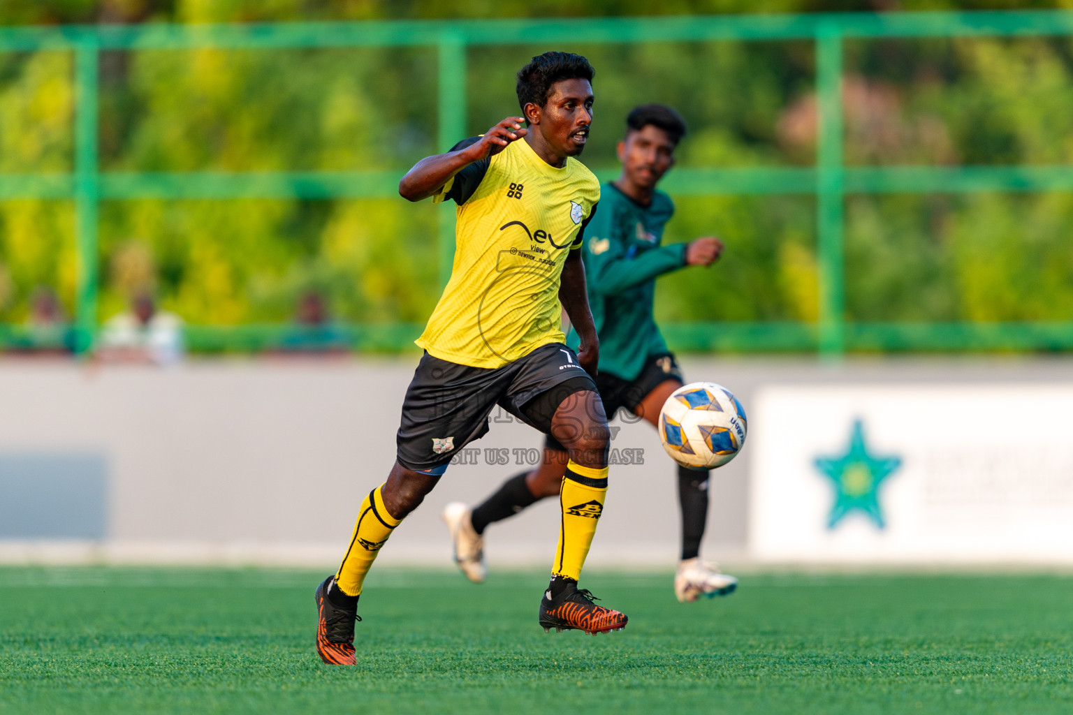 Baburu SC vs Kanmathi Juniors from Manadhoo Council Cup 2024 in N Manadhoo Maldives on Friday, 23rd February 2023. Photos: Nausham Waheed / images.mv