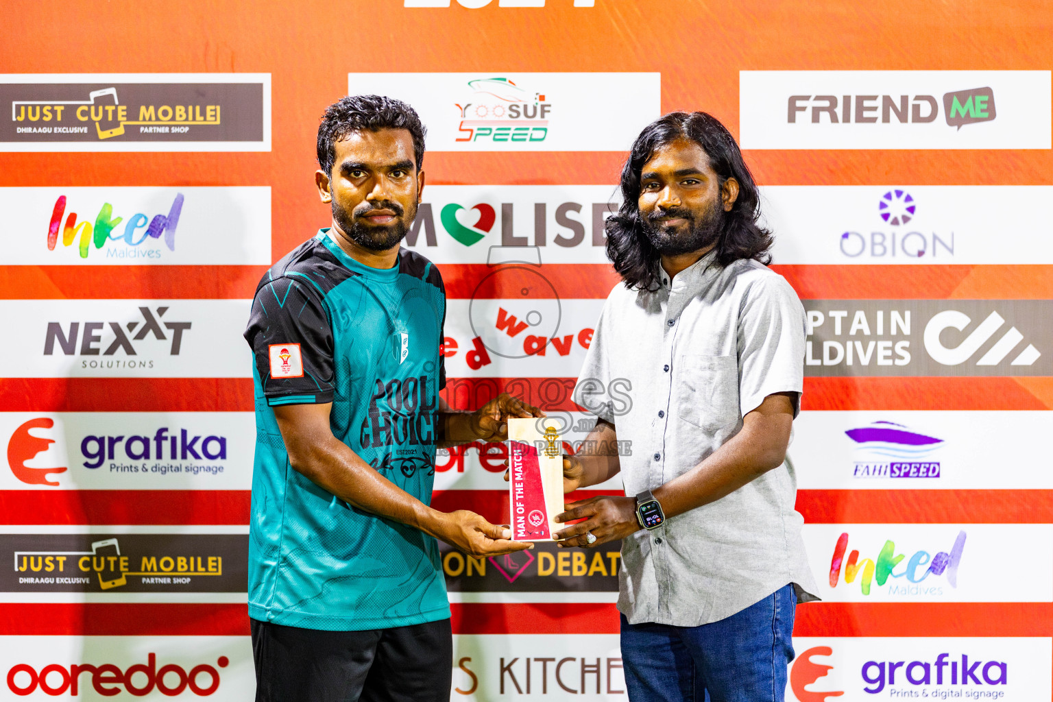 Nala Brothers vs Keawan FC in Day 1 of Eydhafushi Futsal Cup 2024 was held on Monday , 8th April 2024, in B Eydhafushi, Maldives Photos: Nausham Waheed / images.mv