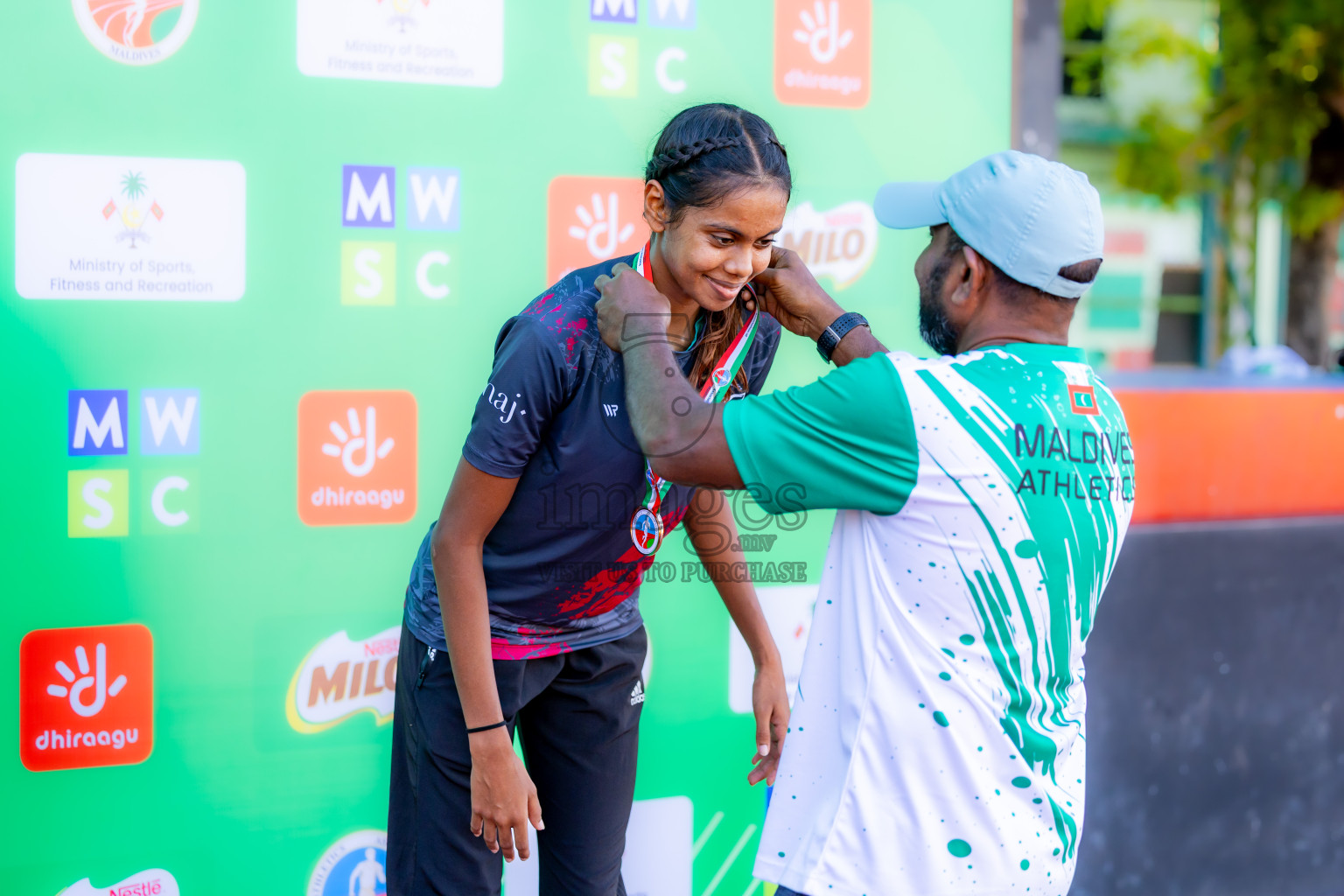Day 1 of 12th Milo Association Championships was held in Ekuveni Track at Male', Maldives on Thursday, 24th April 2025. Photos: Nausham Waheed  / images.mv