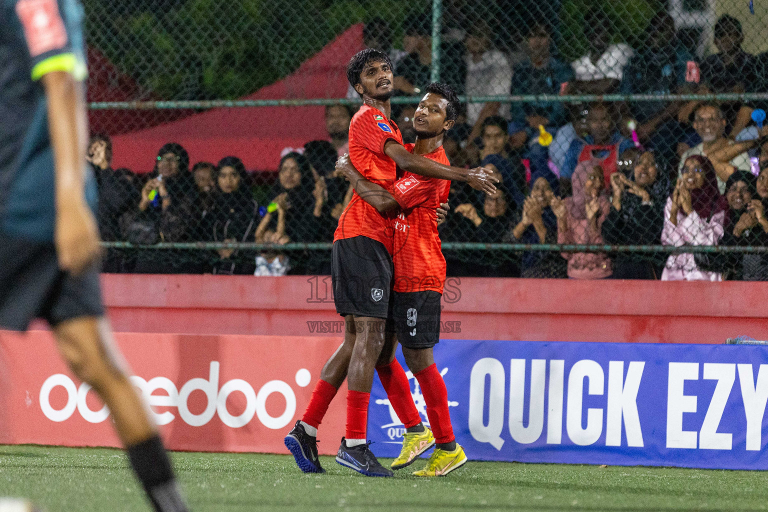 Sh Kanditheemu vs Sh Feydhoo in Day 21 of Golden Futsal Challenge 2024 was held on Sunday , 4th February 2024 in Hulhumale', Maldives Photos: Nausham Waheed / images.mv