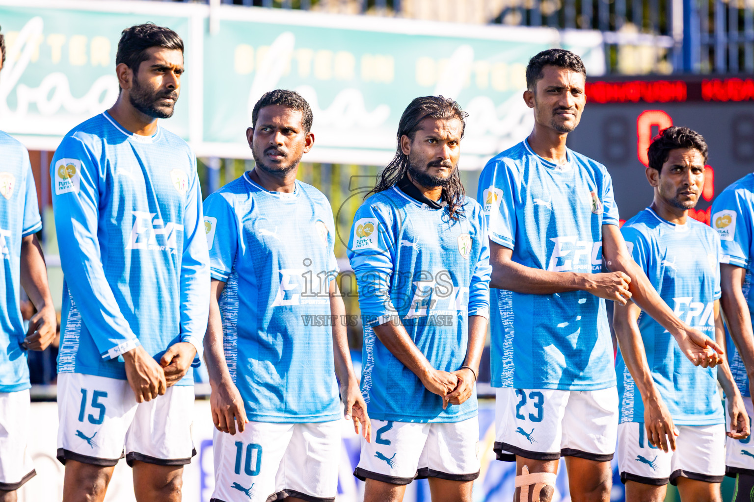Eydhafushi vs Kudarikilu in Quater Finals of Better in Baa Futsal Fiesta 2025 Men's division held in B. Eydhafushi, Maldives on Thursday, 13th November 2025. Photos: Nausham Waheed / images.mv