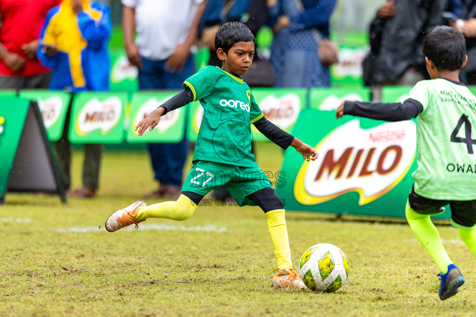 Day 1 of MILO SVAM Juniors 2025 (U-8) was held at Henveiru Stadium in Male', Maldives on Thursday, 26th June 2025. Photos: Mohamed Mahfooz Moosa / images.mv