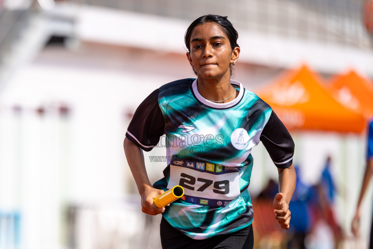 Day 6 of MWSC Interschool Athletics Championships 2024 held in Hulhumale Running Track, Hulhumale, Maldives on Thursday, 14th November 2024. Photos by: Ismail Thoriq / Images.mv