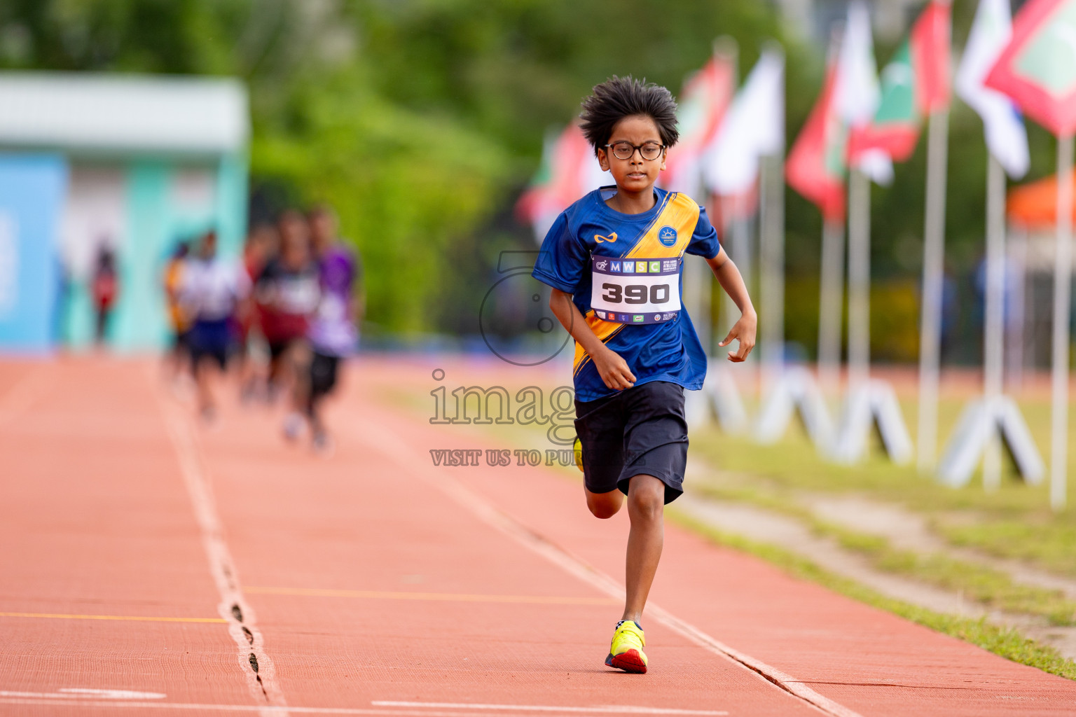 Day 3 of MWSC Interschool Athletics Championships 2024 held in Hulhumale Running Track, Hulhumale, Maldives on Monday, 11th November 2024. 
Photos by: Hassan Simah / Images.mv