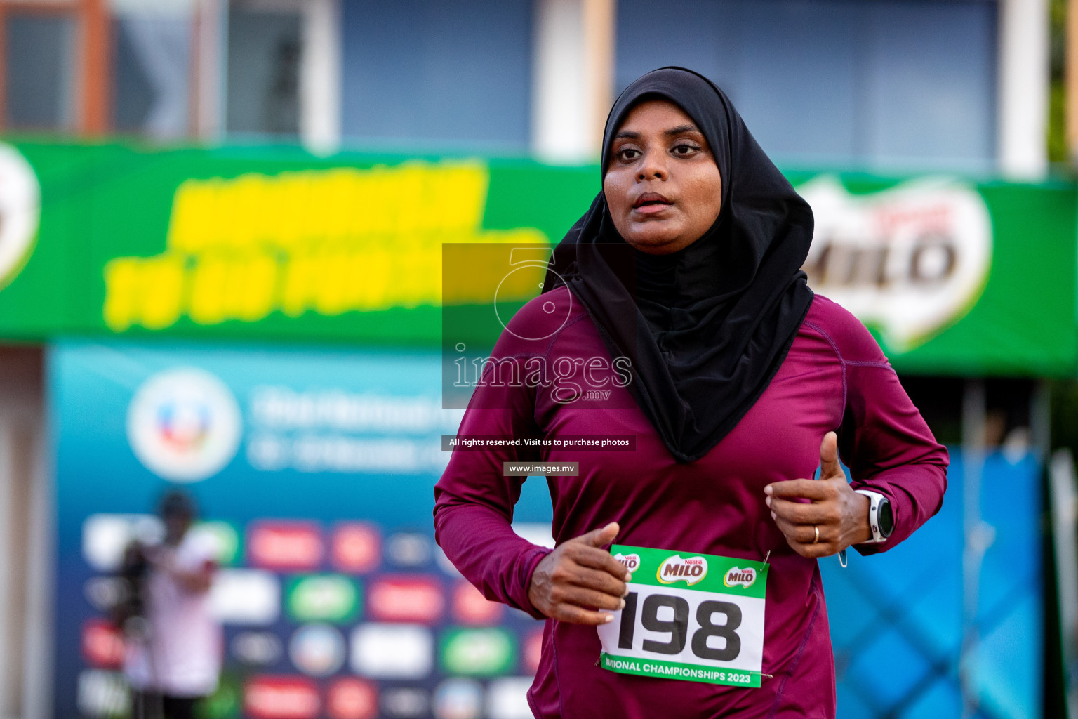 Day 2 of National Athletics Championship 2023 was held in Ekuveni Track at Male', Maldives on Friday, 24th November 2023. Photos: Hassan Simah / images.mv