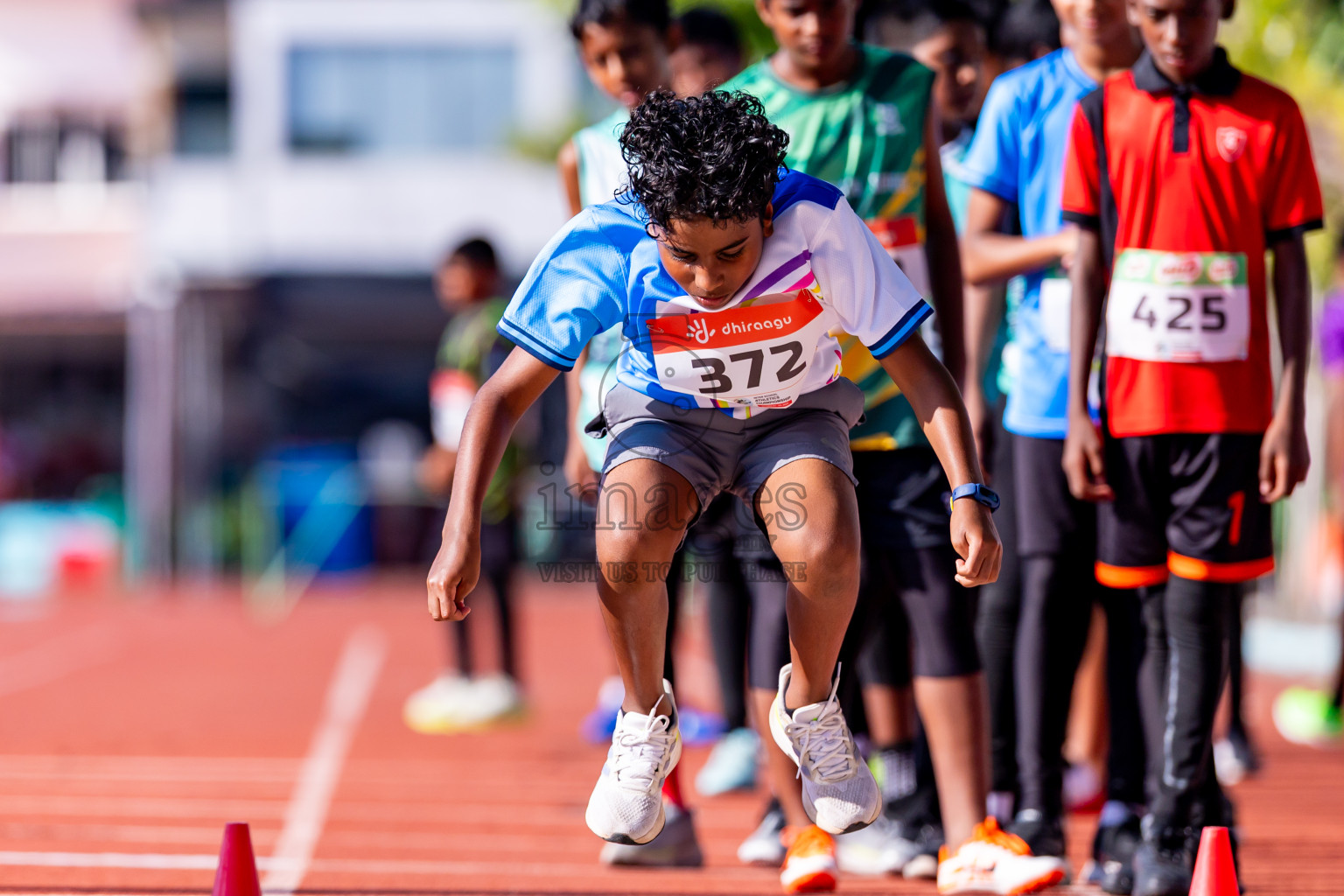 Day 1 of Inter-school Athletics Championship 2025 held in Ekuveni Synthetic Track, Male', Maldives on Monday, 06th October 2025. Photos by: Nausham Waheed / Images.mv