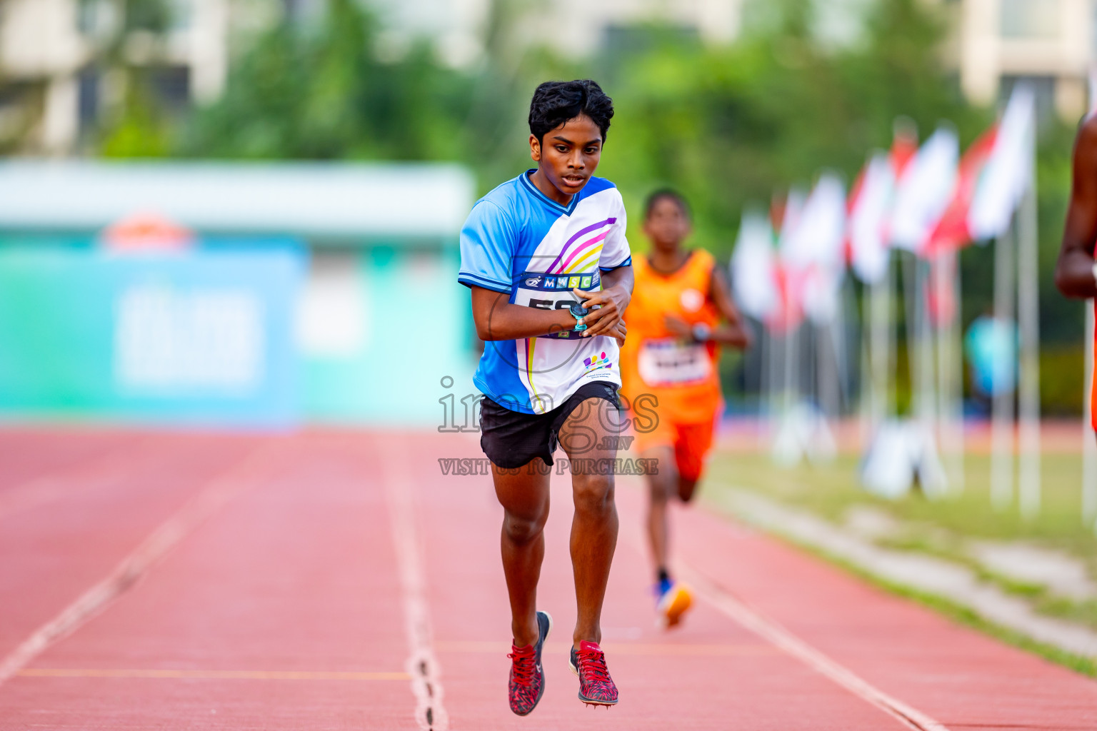 Day 5 of MWSC Interschool Athletics Championships 2024 held in Hulhumale Running Track, Hulhumale, Maldives on Wednesday, 13th November 2024. Photos by: Nausham Waheed / Images.mv