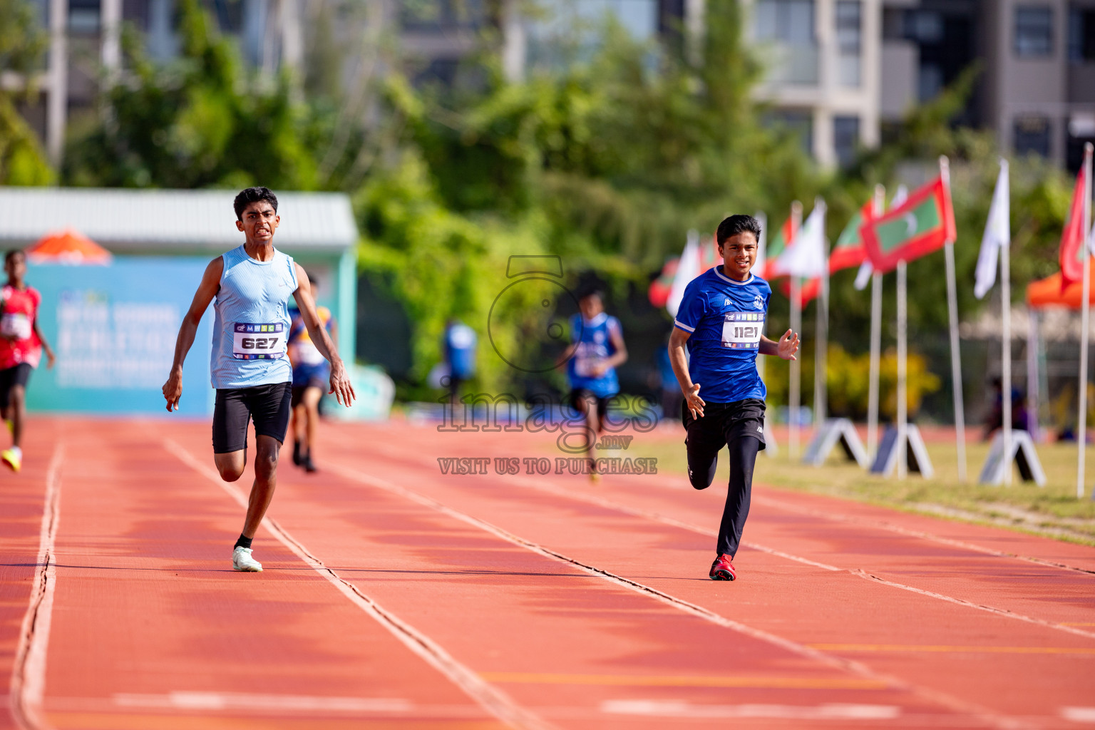 Day 3 of MWSC Interschool Athletics Championships 2024 held in Hulhumale Running Track, Hulhumale, Maldives on Monday, 11th November 2024. 
Photos by: Hassan Simah / Images.mv