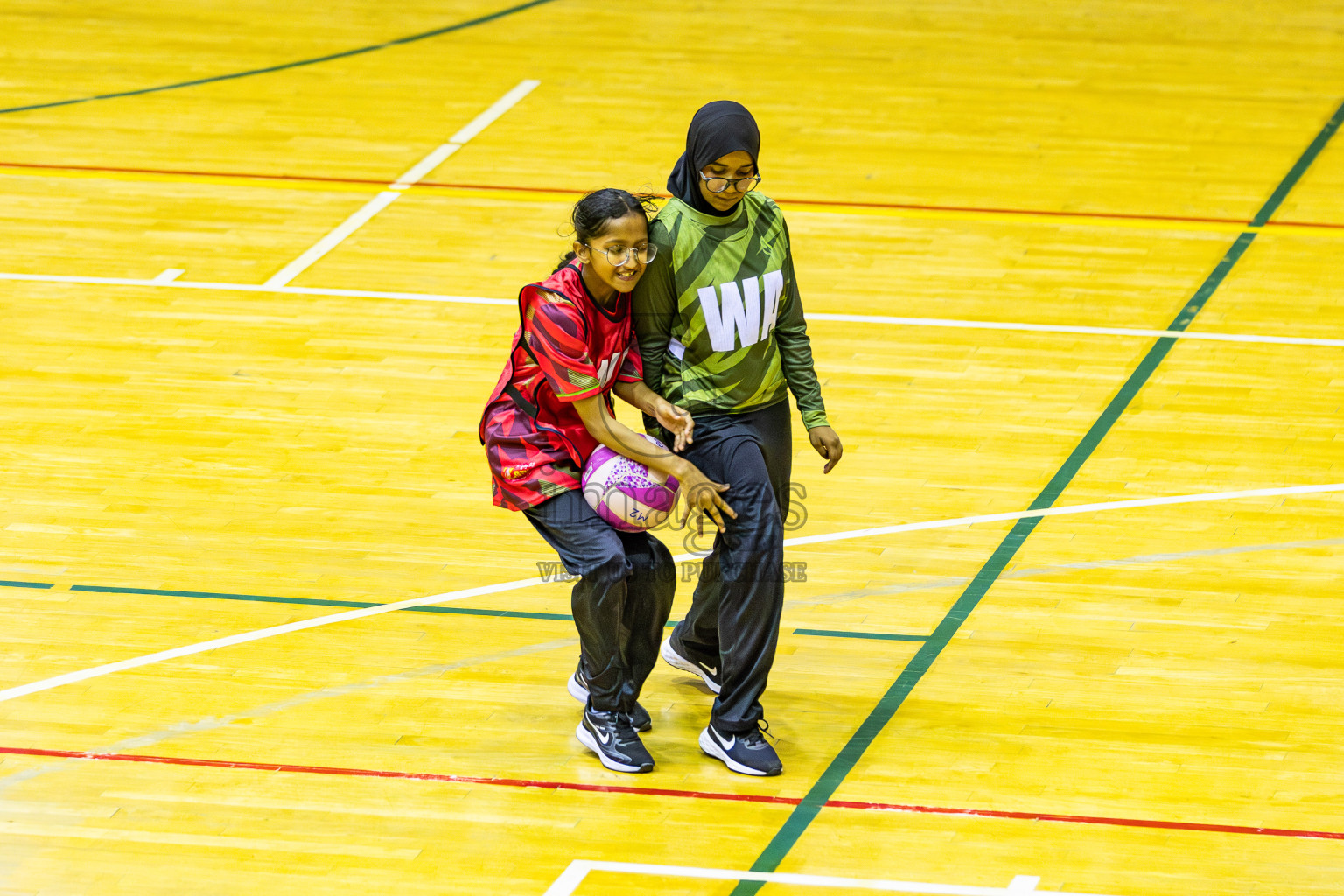 Day 1 of Inter-School Netball Tournament 2025 was held in Social Center Indoor Hall on Saturday, 18th October 2025. Photos: Areef Adam / images.mv