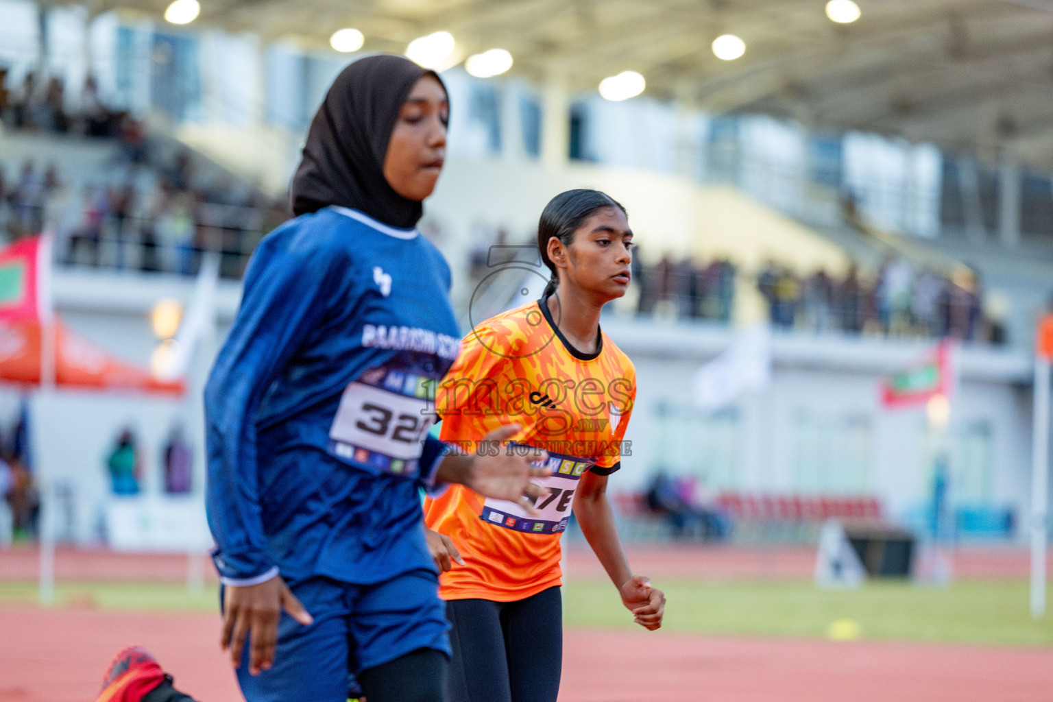 Day 2 of MWSC Interschool Athletics Championships 2024 held in Hulhumale Running Track, Hulhumale, Maldives on Sunday, 10th November 2024. 
Photos by: Hassan Simah / Images.mv