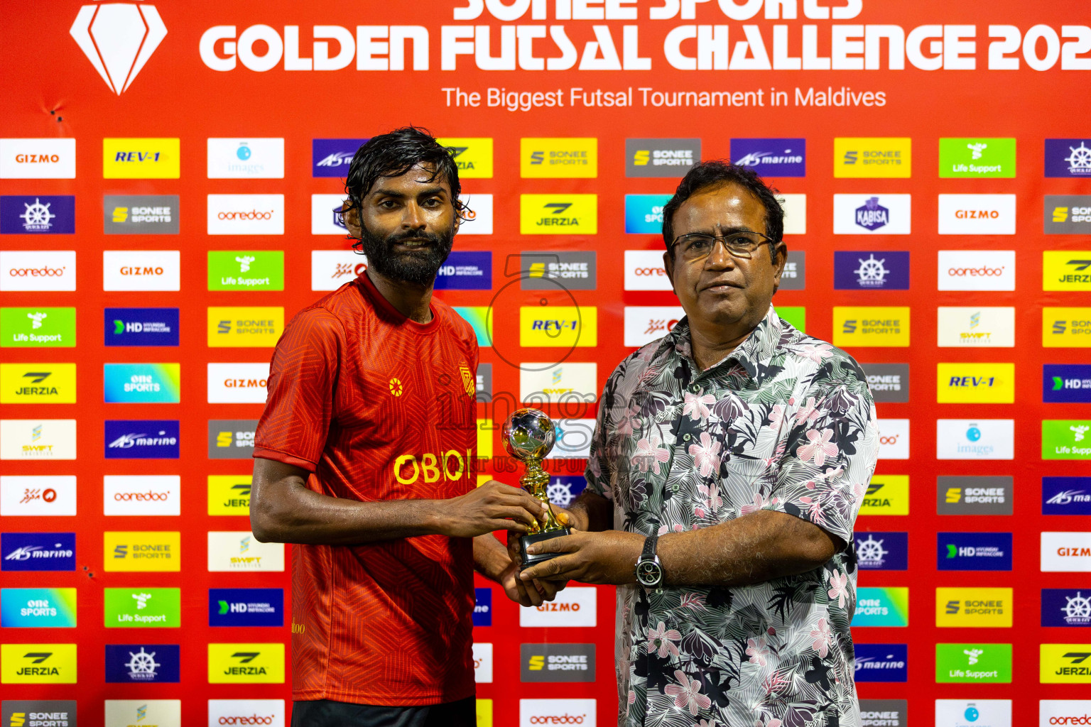 H.Dh Naivaadhoo vs H.Dh Kulhudhuffushi in Day 6 of Golden Futsal Challenge 2024 was held on Saturday, 20th January 2024, in Hulhumale', Maldives Photos: Mohamed Mahfooz Moosa / images.mv