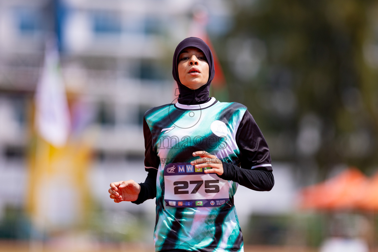 Day 3 of MWSC Interschool Athletics Championships 2024 held in Hulhumale Running Track, Hulhumale, Maldives on Monday, 11th November 2024. 
Photos by: Hassan Simah / Images.mv