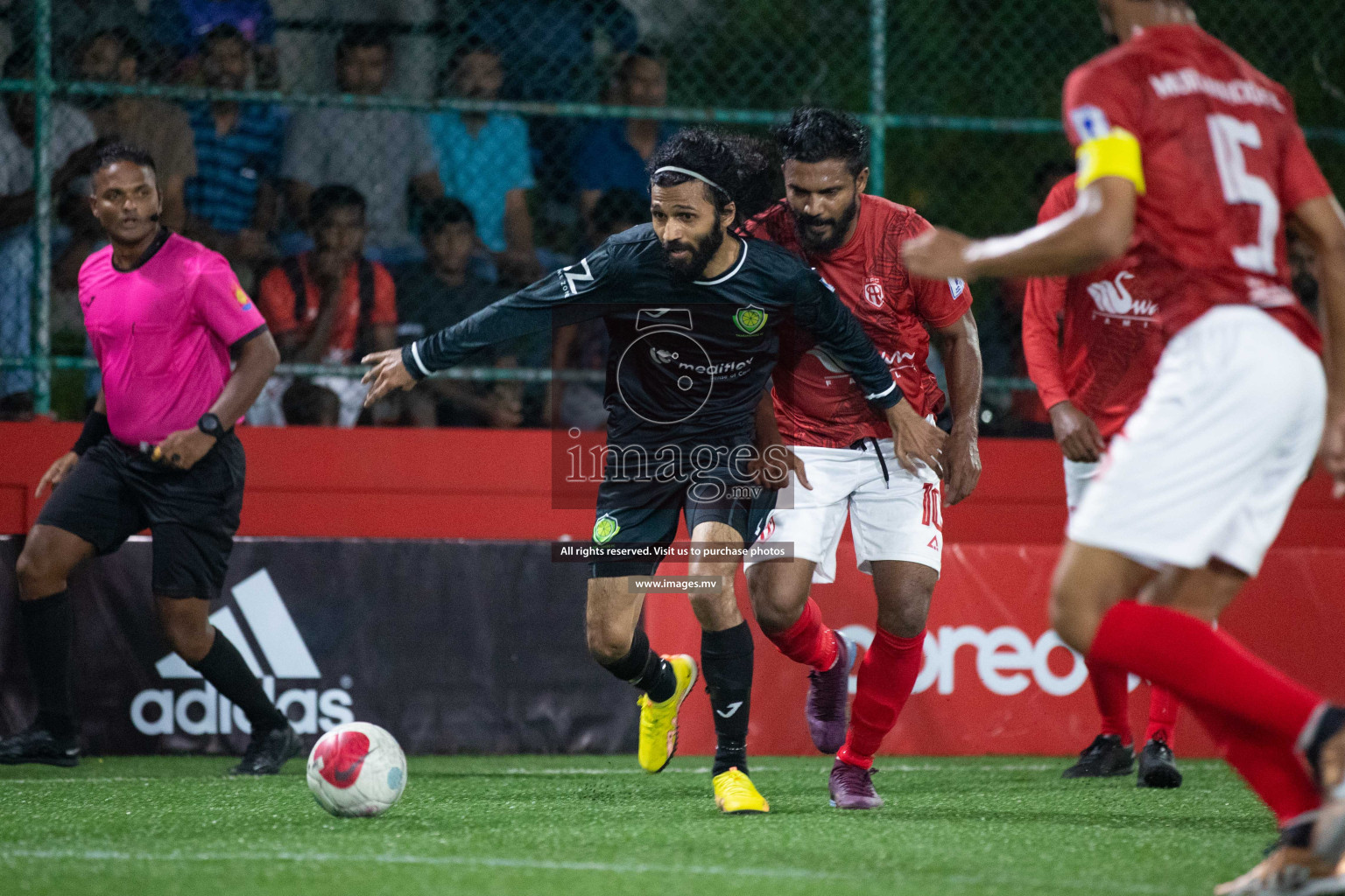 takandhoo vs HA. Muraidhoo in Day 3 of Golden Futsal Challenge 2023 on 07 February 2023 in Hulhumale, Male, Maldives