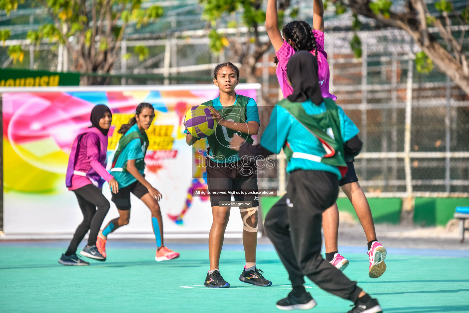 Day 11 of Junior Netball Championship 2022 held in Male', Maldives. Photos by Nausham Waheed