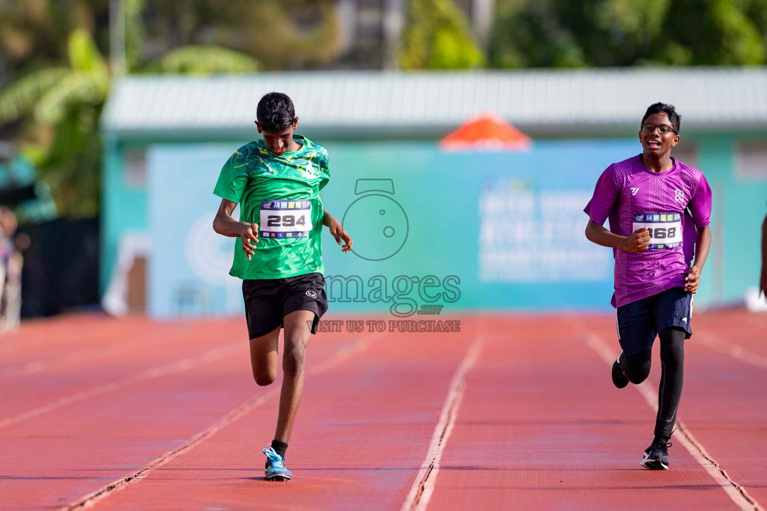 Day 3 of MWSC Interschool Athletics Championships 2024 held in Hulhumale Running Track, Hulhumale, Maldives on Monday, 11th November 2024. 
Photos by: Hassan Simah / Images.mv