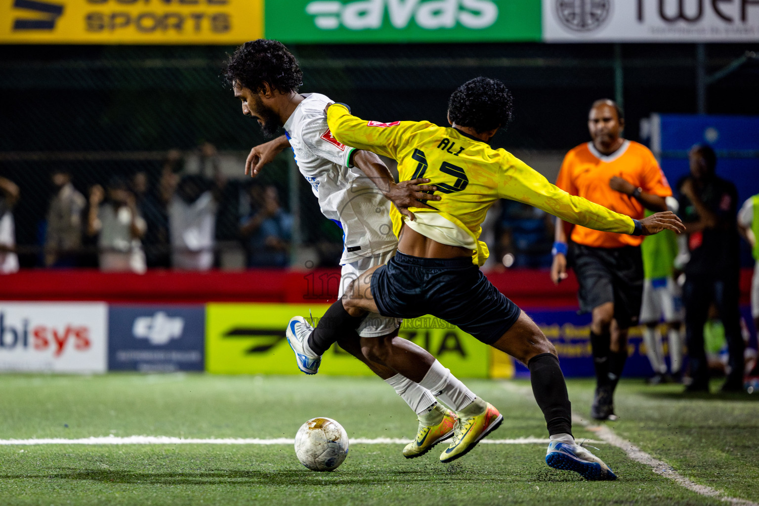 Gdh Gadhdhoo vs S Hithadhoo in zone round Day 30 of Golden Futsal Challenge 2025 was held on Monday , 3rd February 2025, in Hulhumale', Maldives. Photos: Nausham Waheed / images.mv