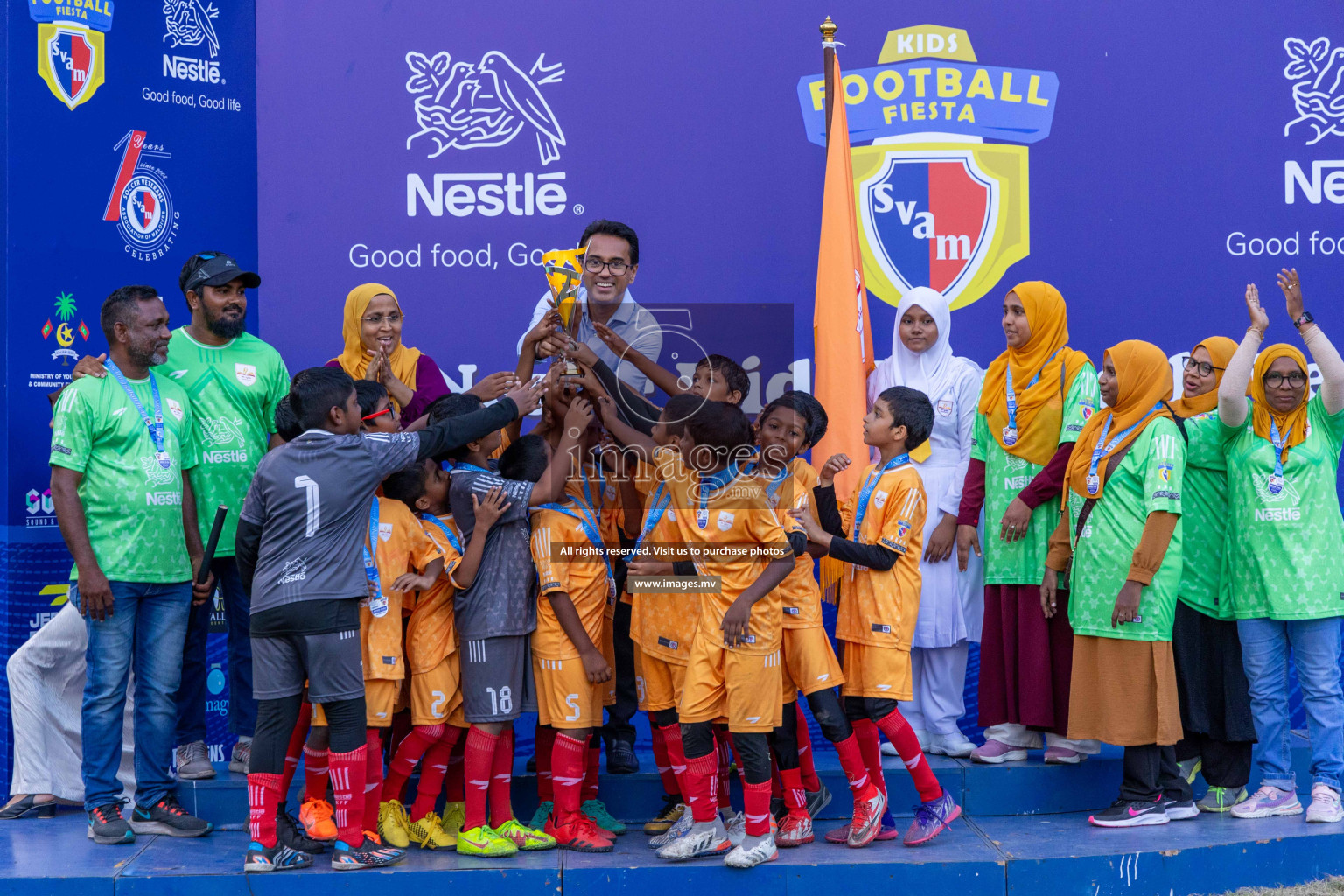 Day 4 of Nestle Kids Football Fiesta, held in Henveyru Football Stadium, Male', Maldives on Saturday, 14th October 2023
Photos: Ismail Thoriq / images.mv