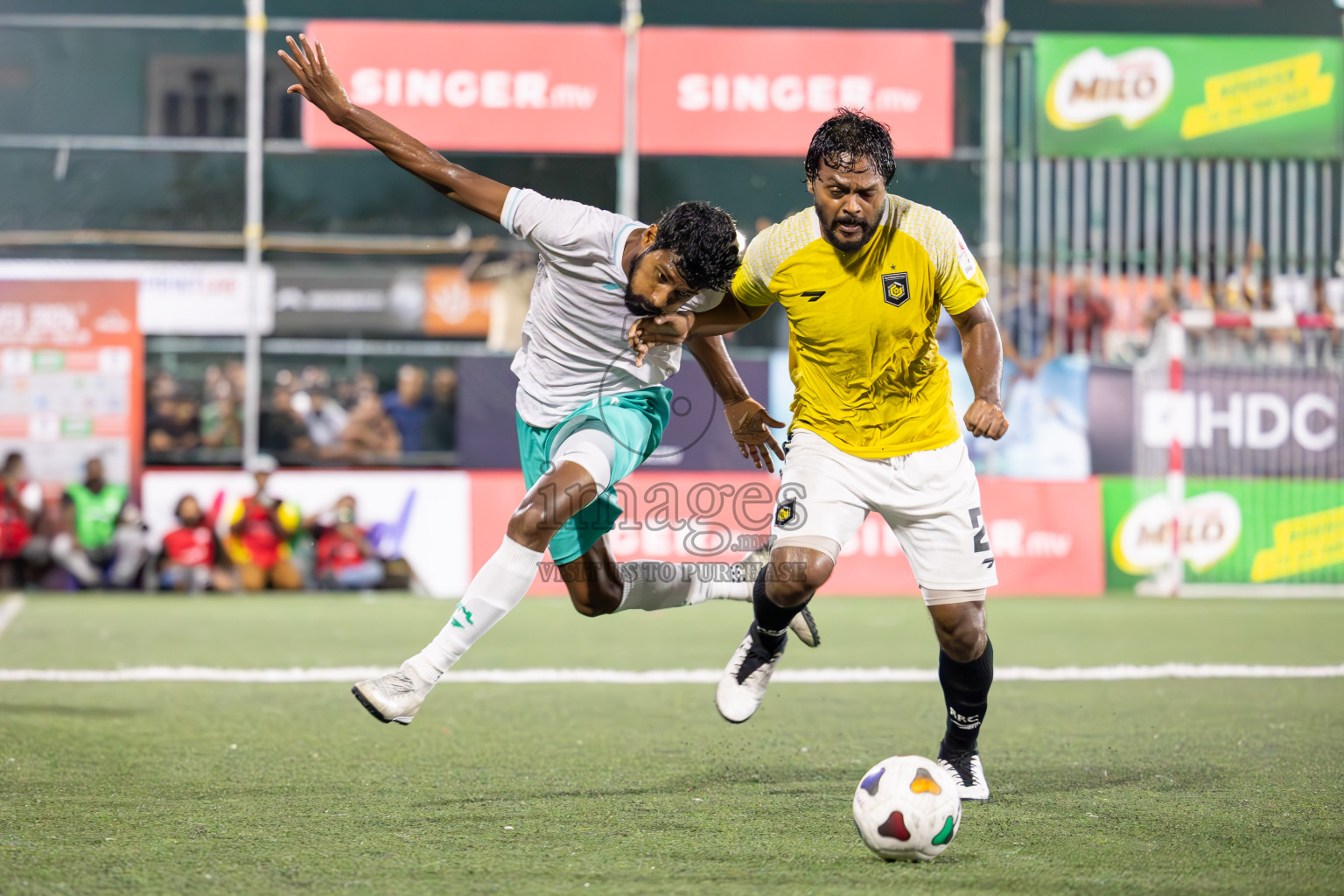 RRC vs MPL in Semi Finals of Club Maldives Cup 2024 held in Rehendi Futsal Ground, Hulhumale', Maldives on Monday, 14th October 2024. Photos: Ismail Thoriq / images.mv