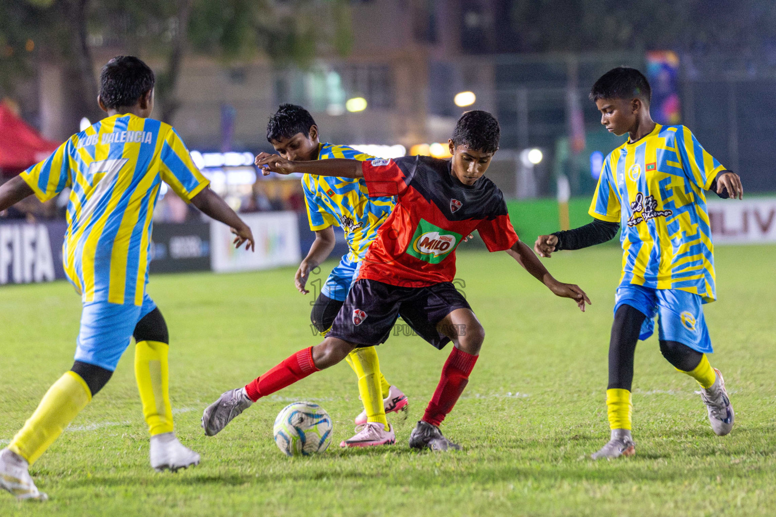 TC vs Valencia  (U12) in Day 5 of Dhivehi Youth League 2024 held at Henveiru Stadium on Friday 29th November 2024. Photos: Shuu Abdul Sattar/ Images.mv