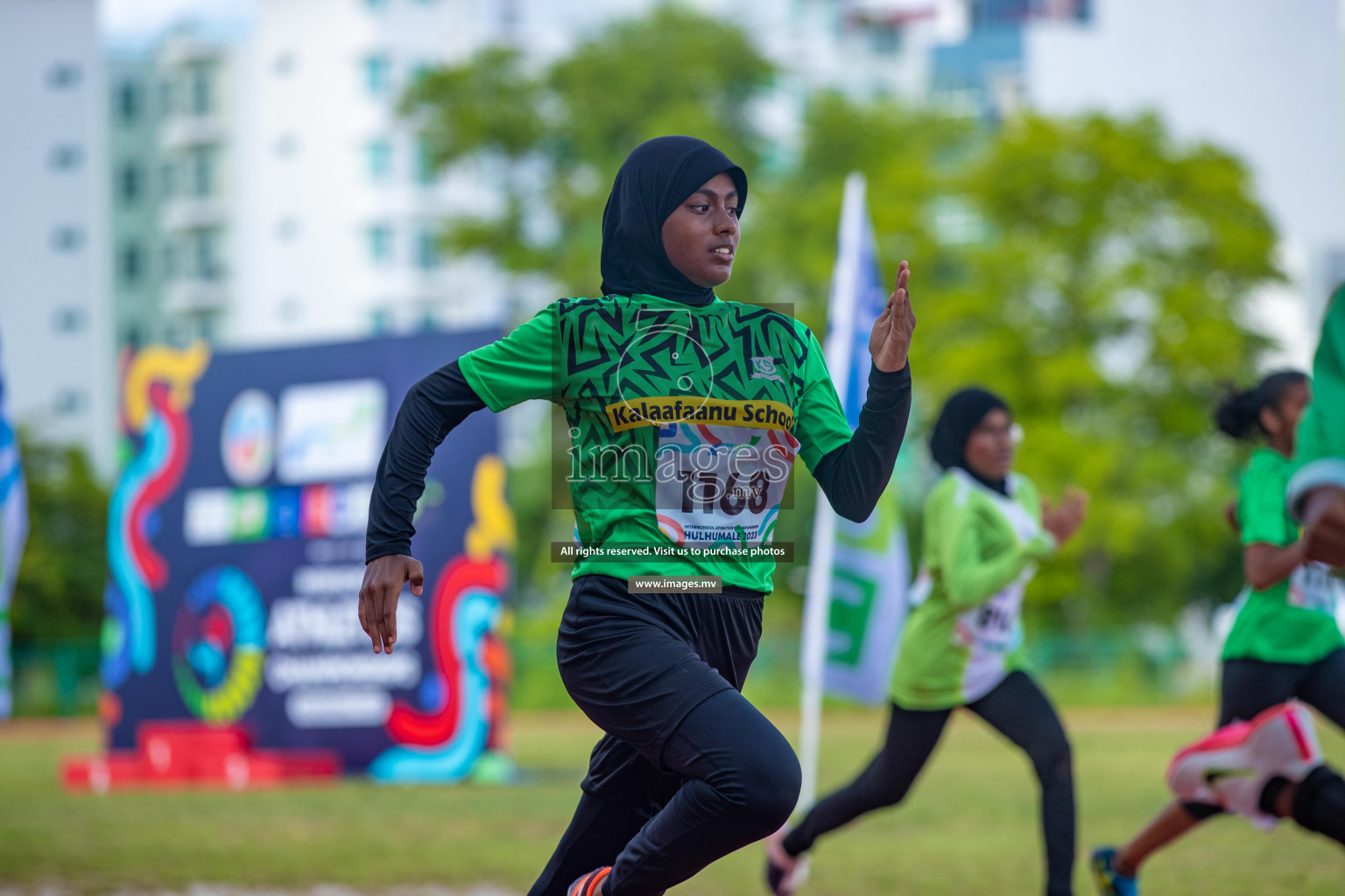 Day two of Inter School Athletics Championship 2023 was held at Hulhumale' Running Track at Hulhumale', Maldives on Sunday, 15th May 2023. Photos: Nausham Waheed / images.mv