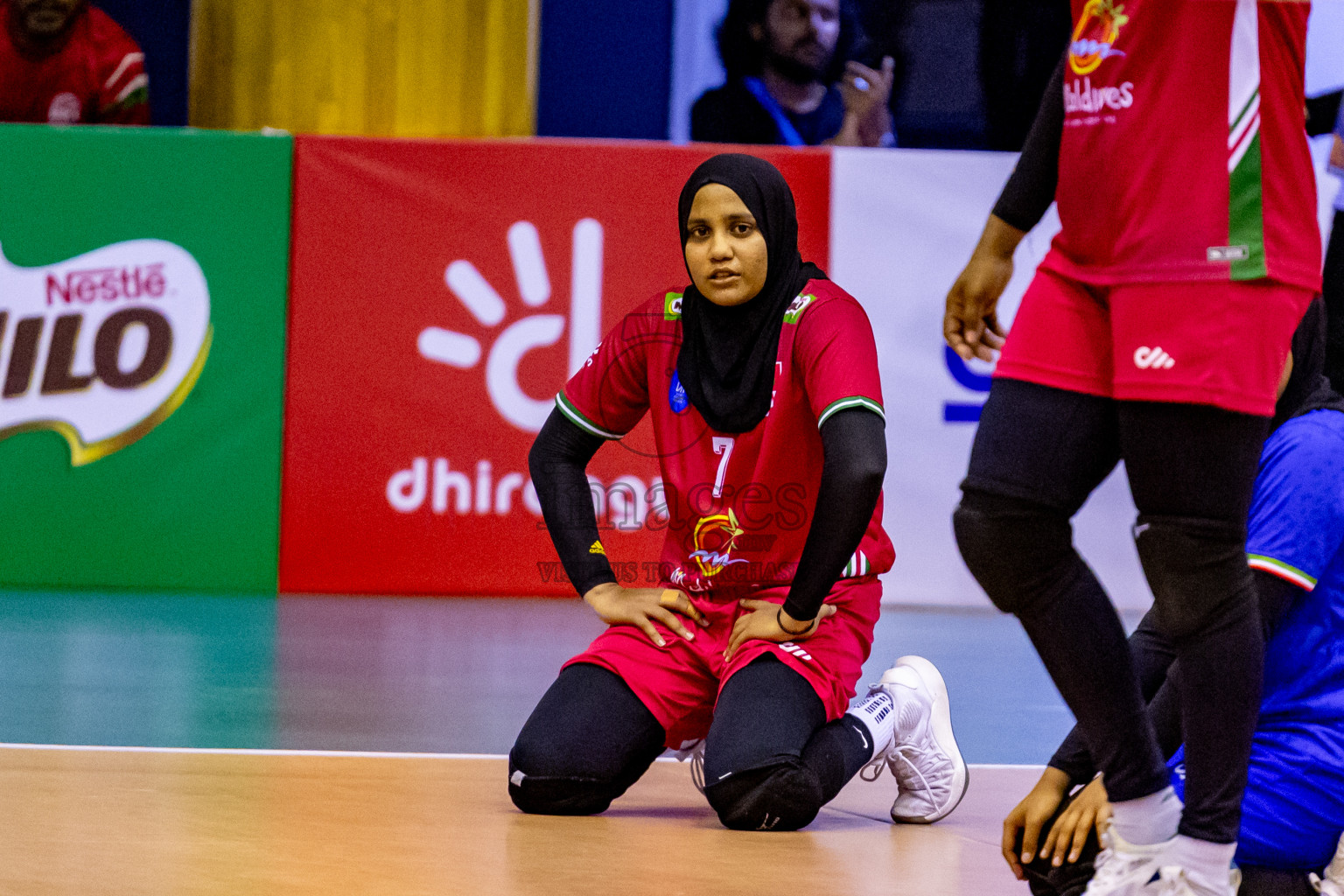 Final of CAVA Woman's Volleyball Challenge Cup 2024 was held in Social Center, Male', Maldives on Wednesday, 11th September 2024. Photos: Nausham Waheed / images.mv