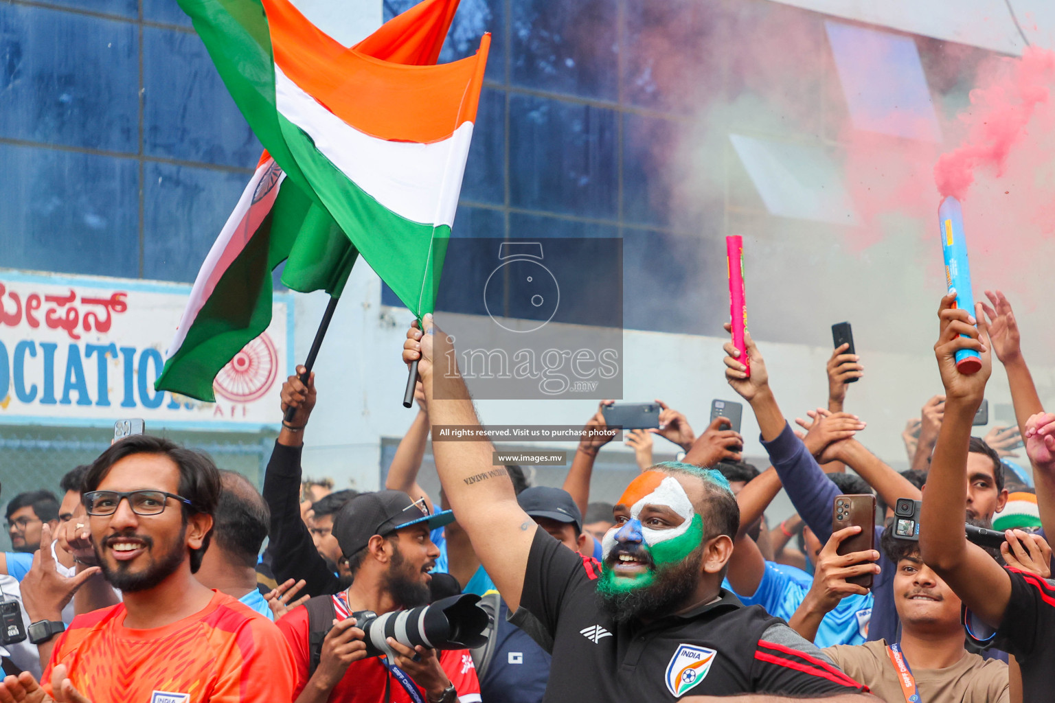 Kuwait vs India in the Final of SAFF Championship 2023 held in Sree Kanteerava Stadium, Bengaluru, India, on Tuesday, 4th July 2023. Photos: Nausham Waheed / images.mv