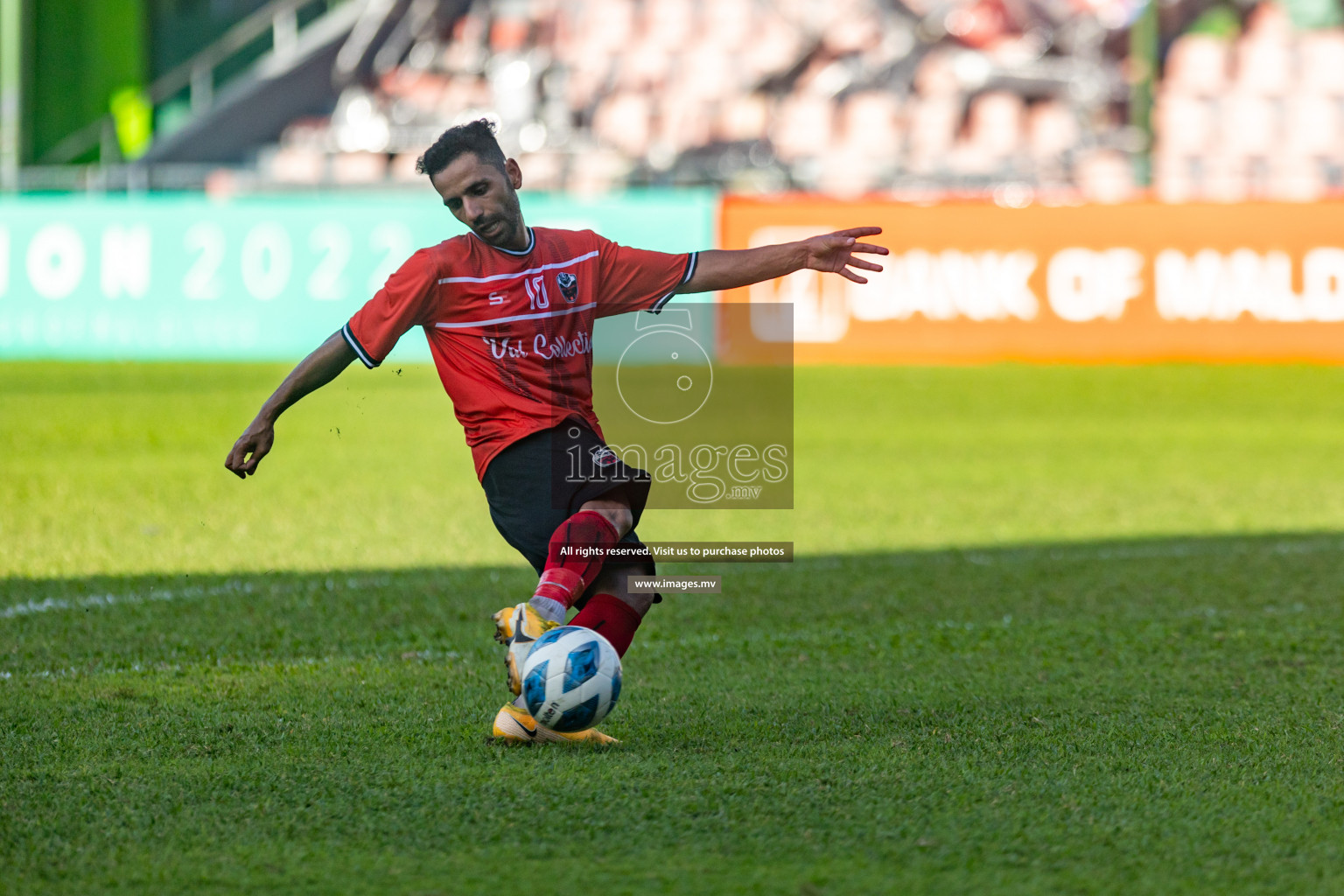 Biss Buru Sports vs JJ Sports Club  in 2nd Division 2022 on 14th July 2022, held in National Football Stadium, Male', Maldives Photos: Hassan Simah / Images.mv